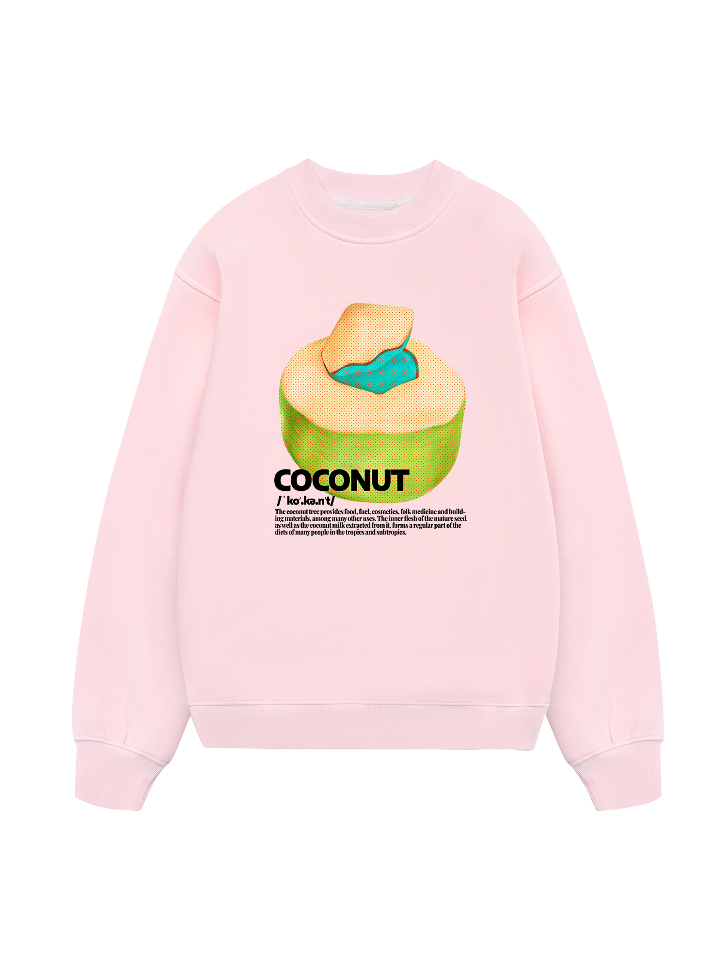 Tropical Coconut Retro Sweater