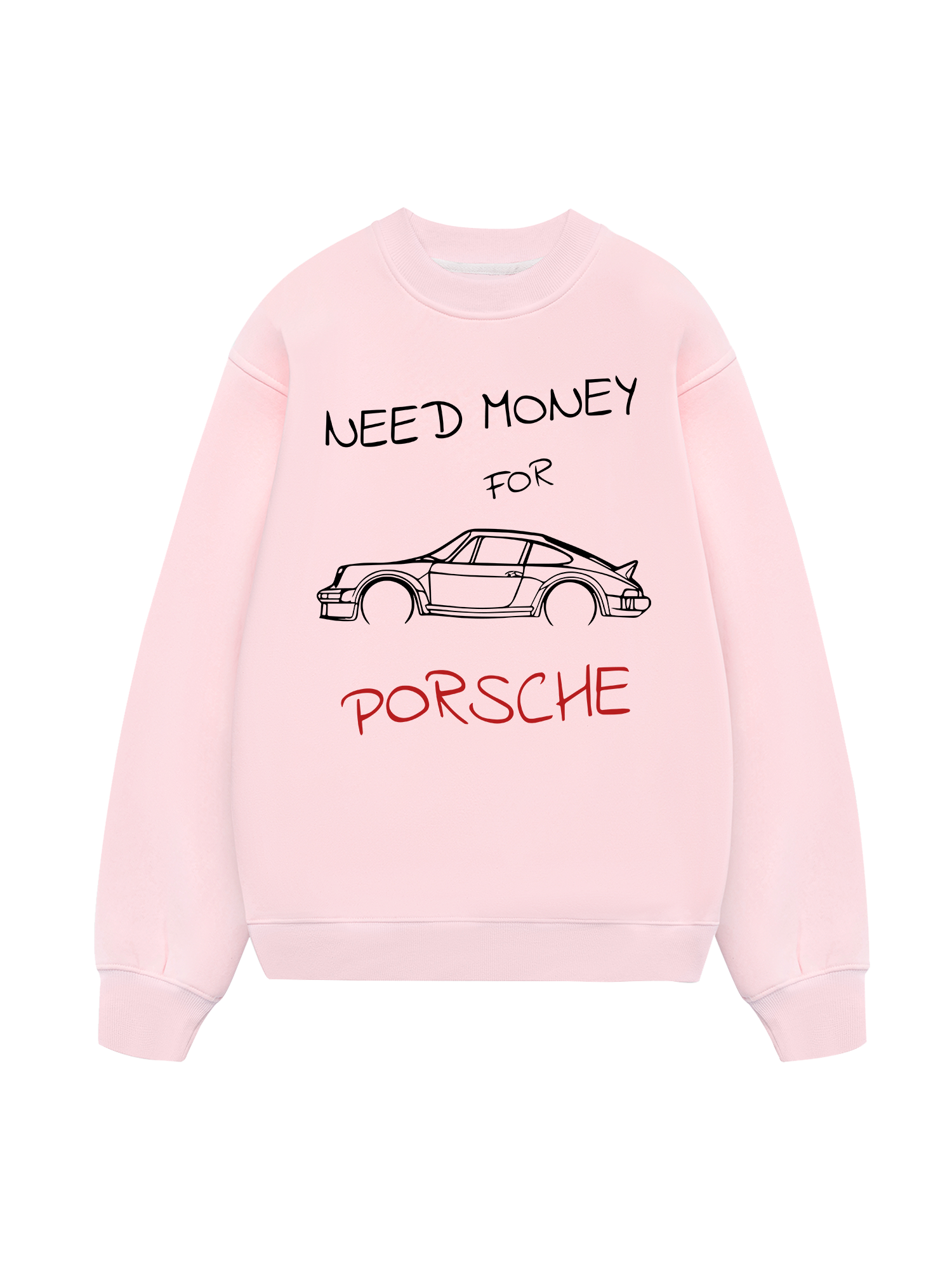 Porsche Need Money Sketch Sweater