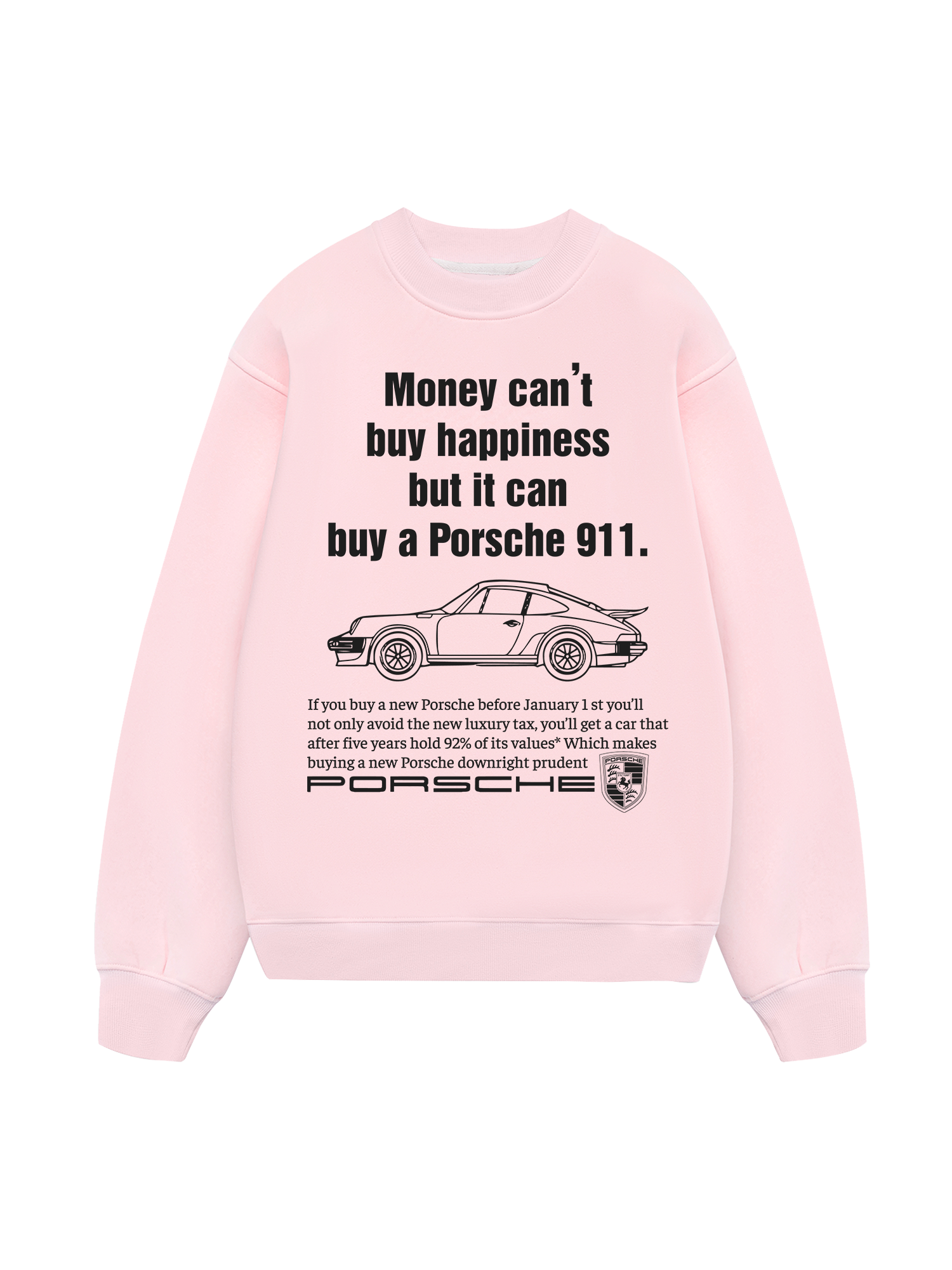 Porsche Money Can_t Buy Happiness Sweater