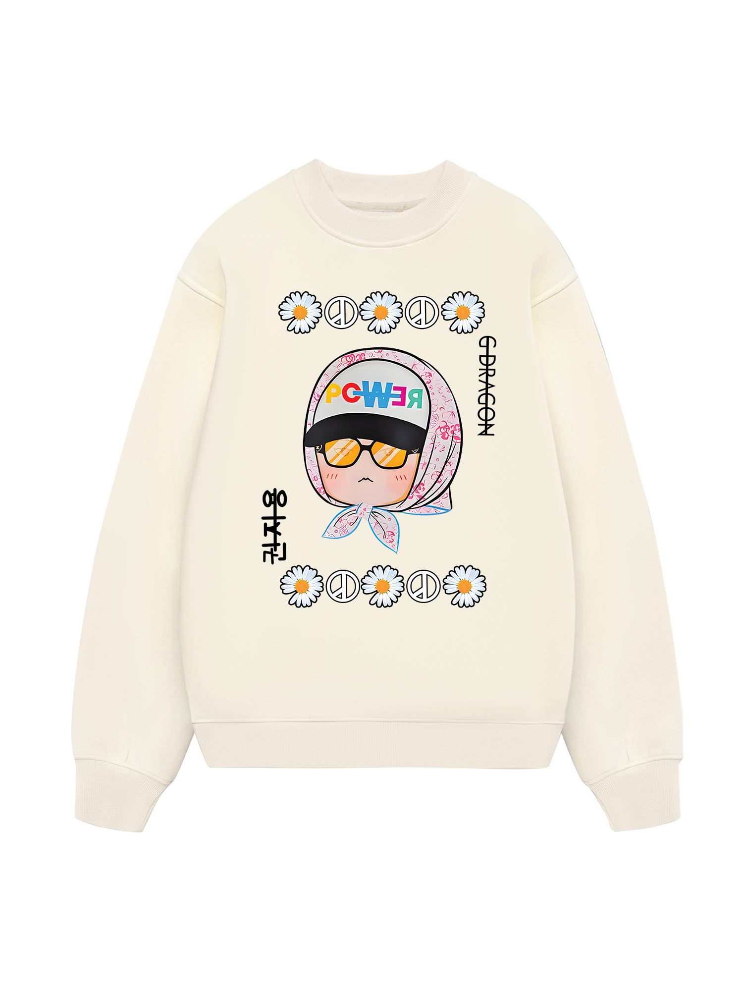 Floral With GD Chibi Daisy Flower Sweater