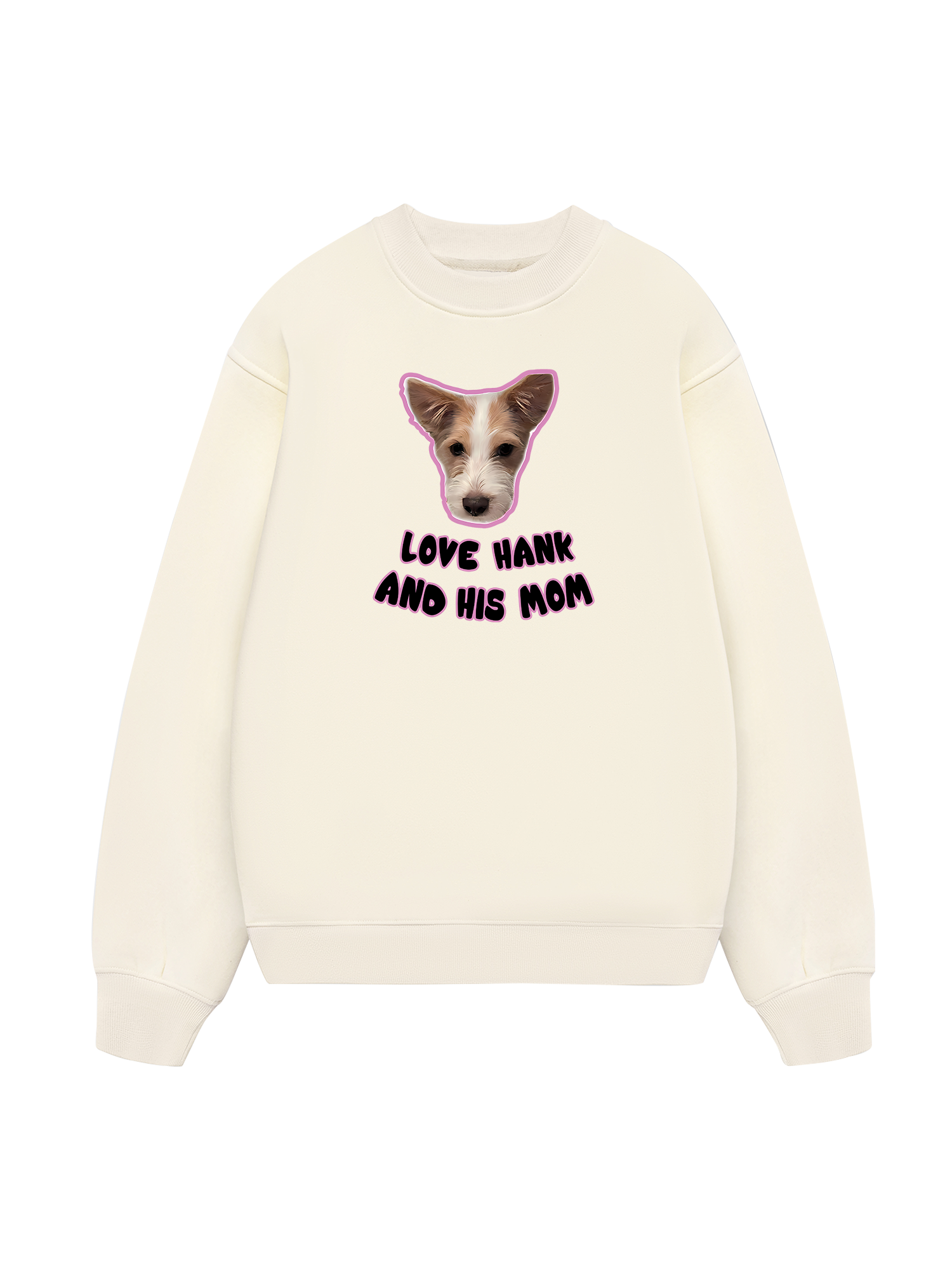 Black Pink Love Hank Sweater