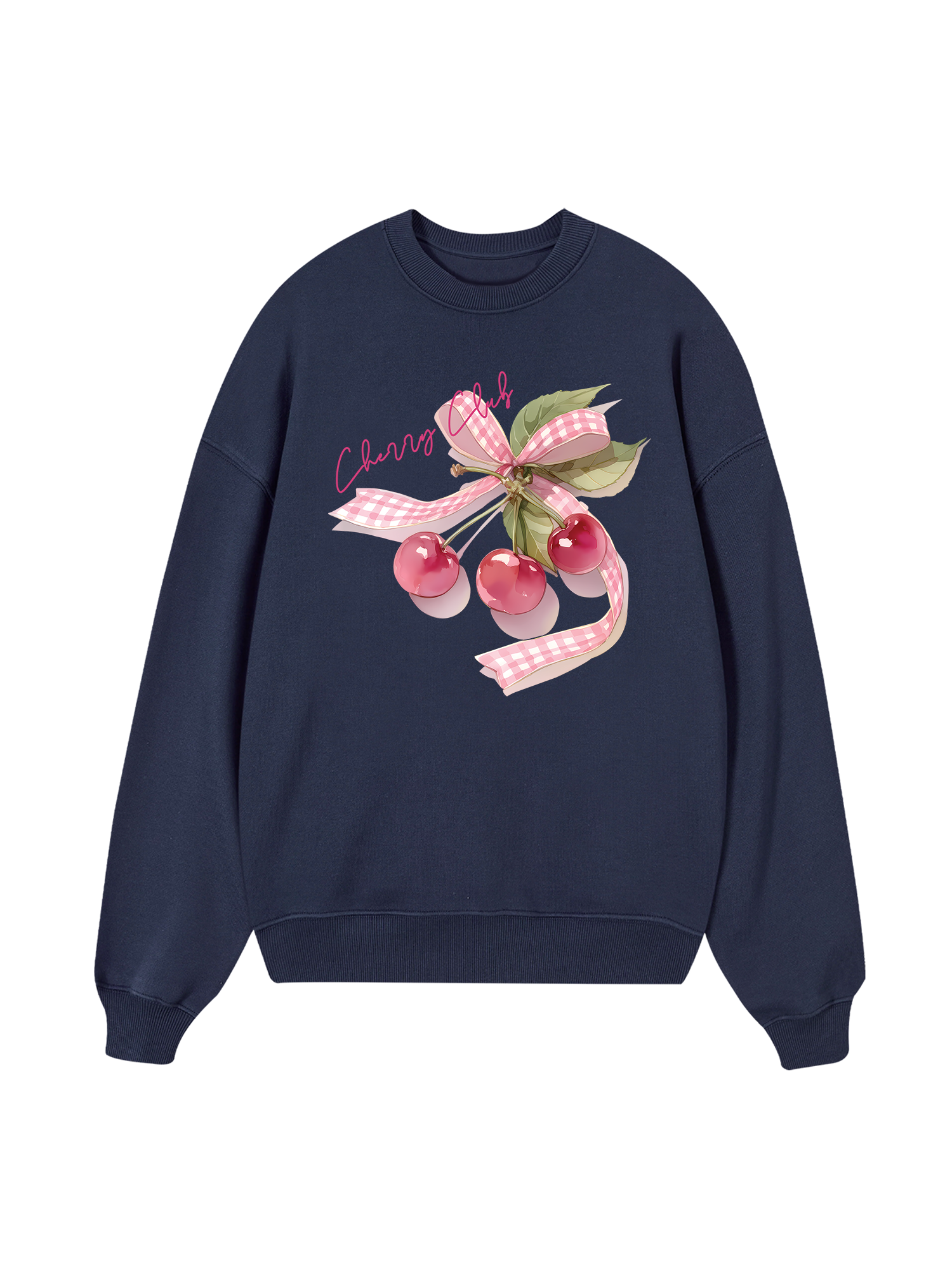 Cherry Club Pink Plaid Sweater