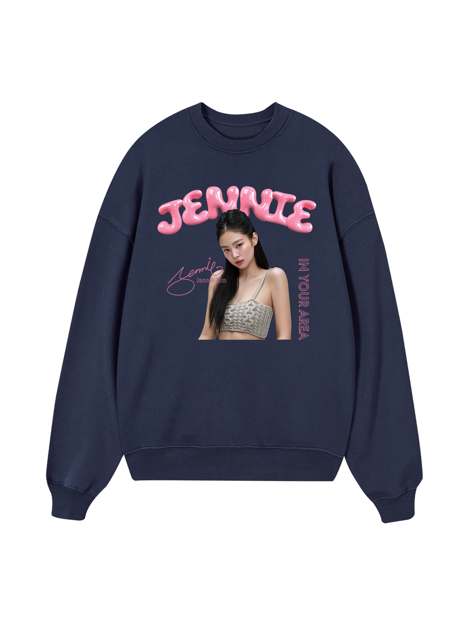 Black Pink Jennie In Your Area Sweater