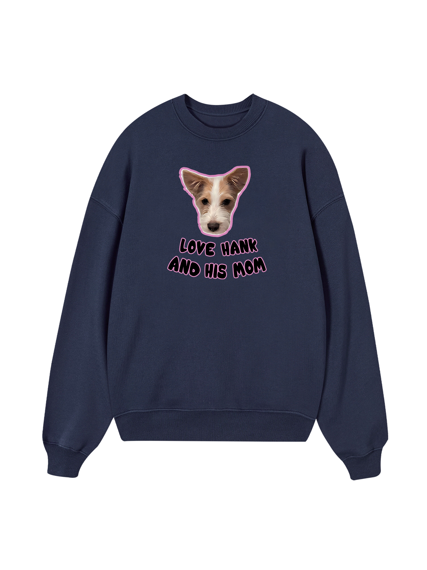Black Pink Love Hank Sweater