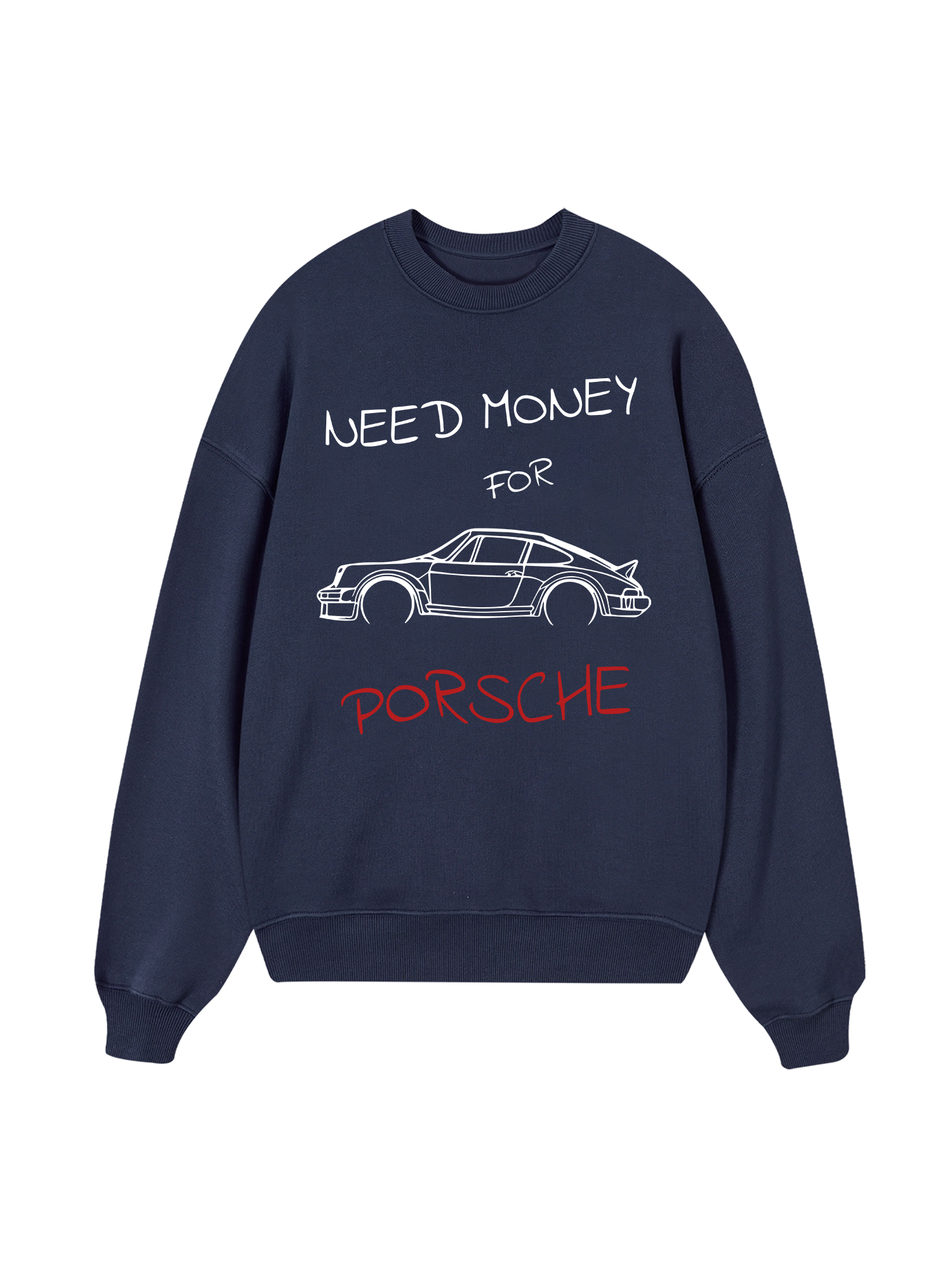Porsche Need Money Sketch Sweater