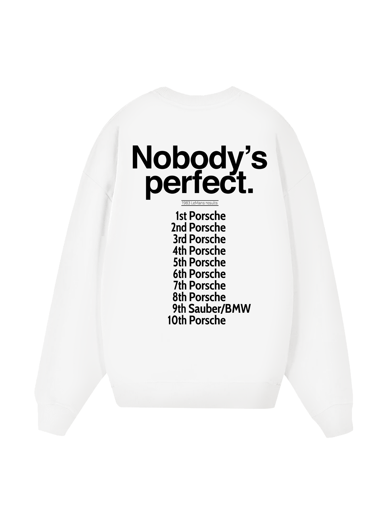 Porsche Nobody_s Perfect Sweater