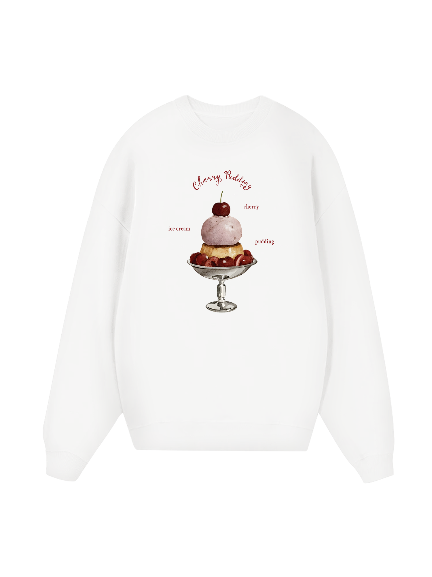 Tropical Cherry Pudding Sweater