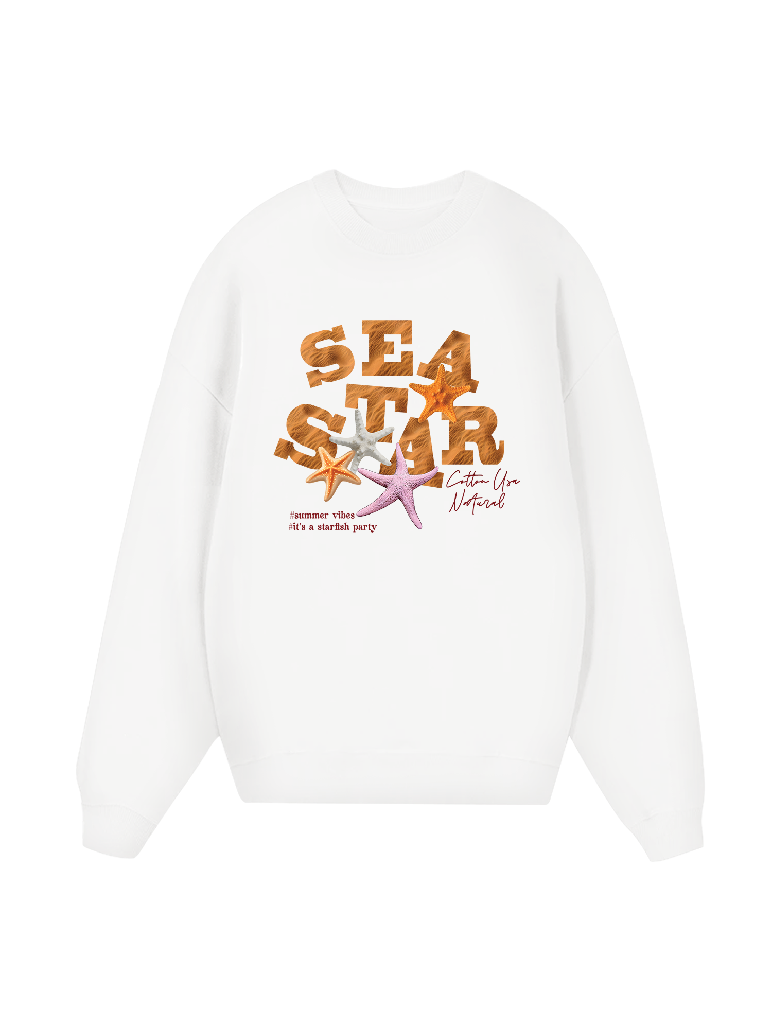Tropical Starfish Parrty Sand Sweater