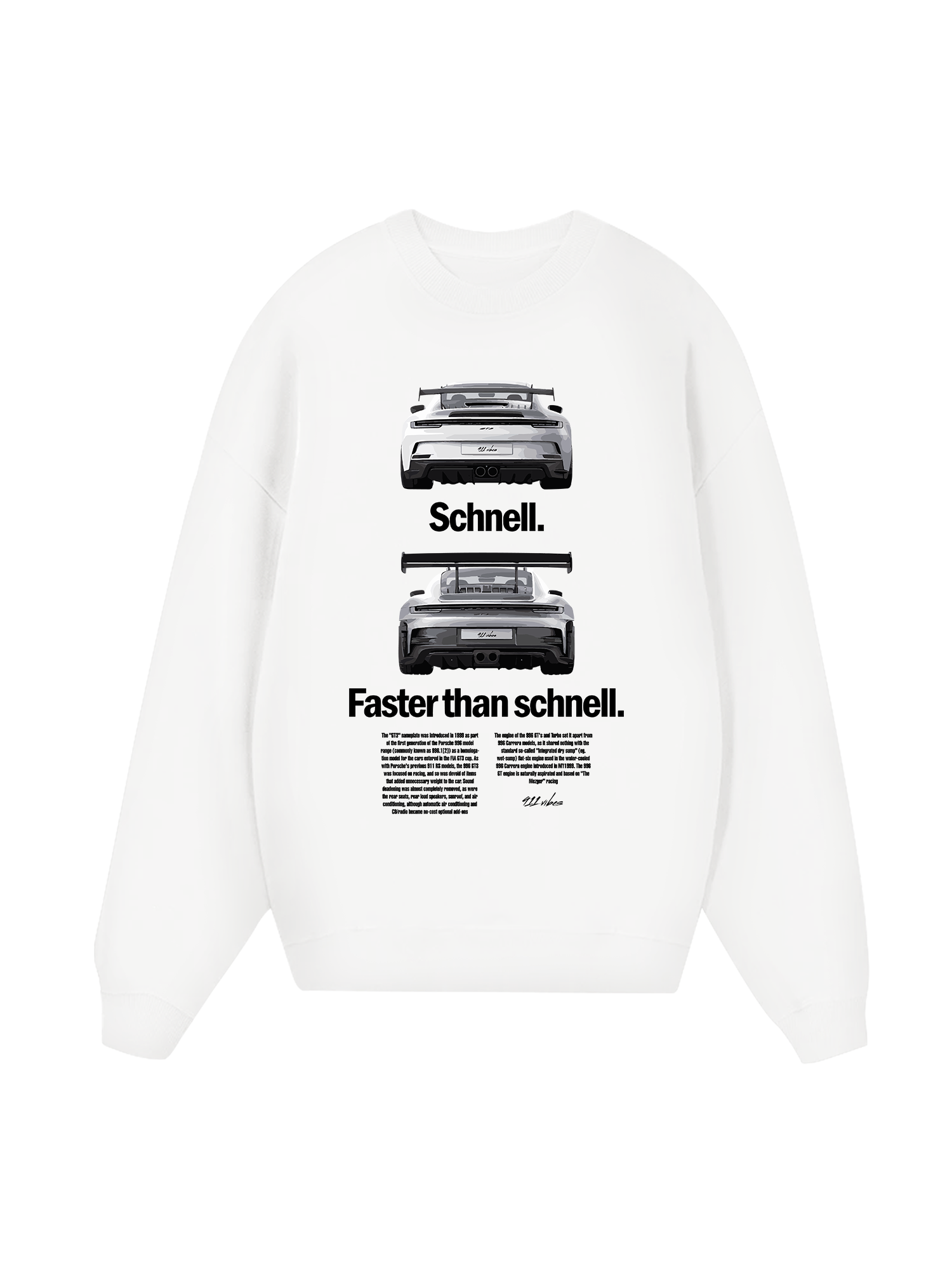 Porsche Faster Than Schnell Sweater