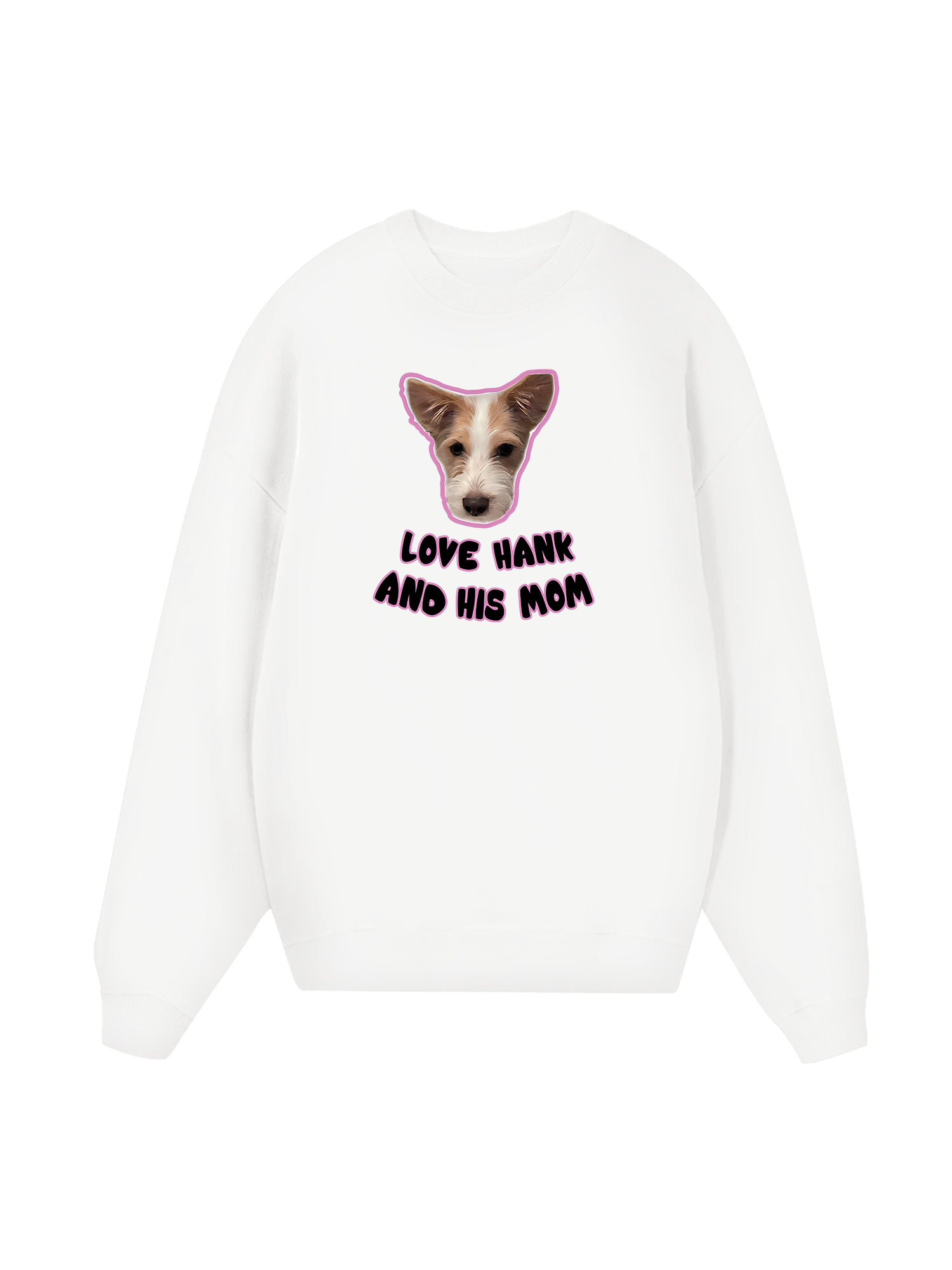Black Pink Love Hank Sweater