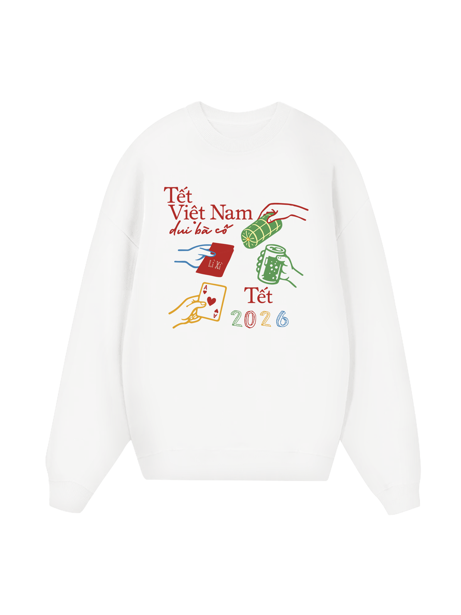 Tết Việt Nam Dui Bà Cố Sweater