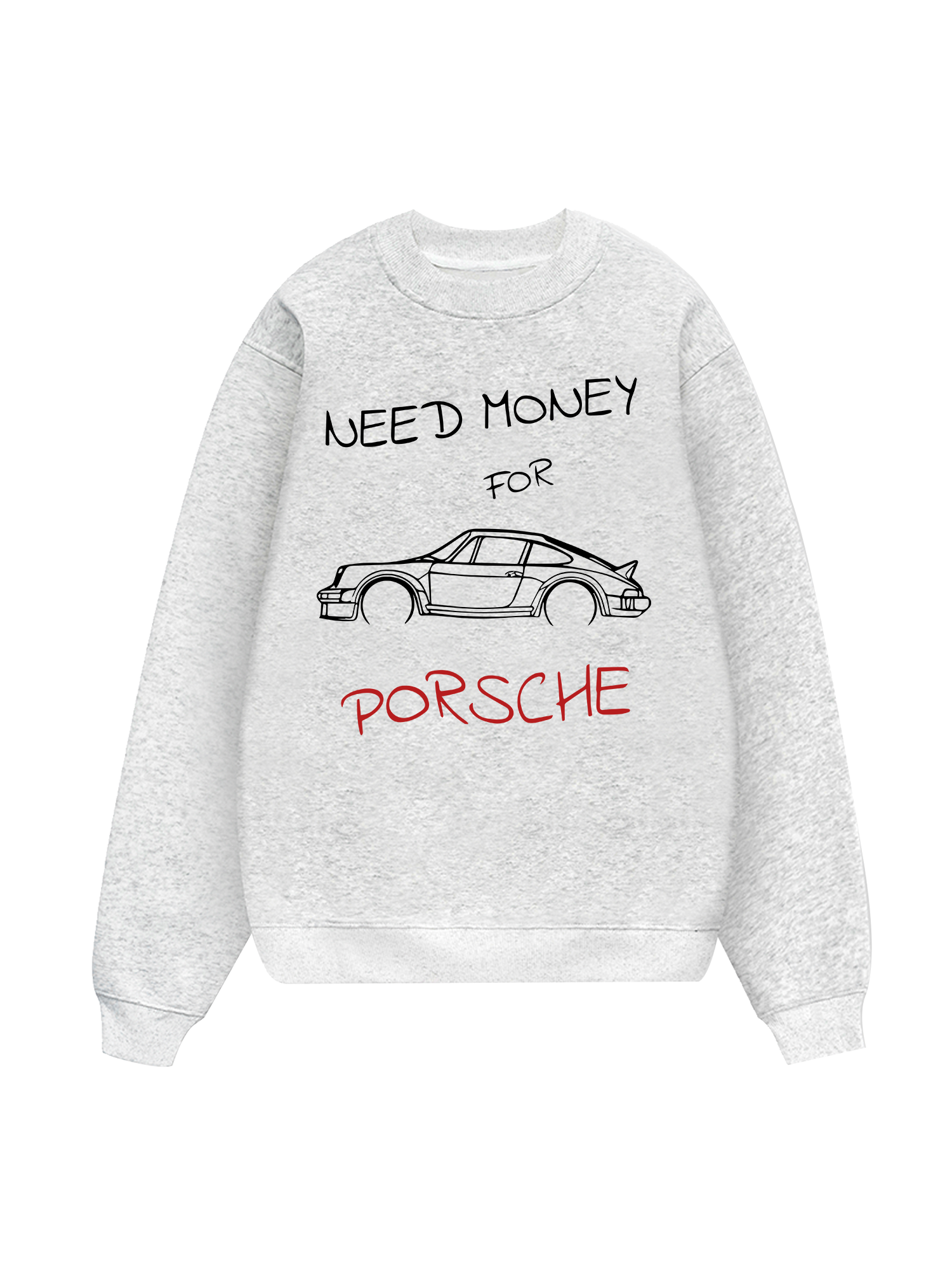 Porsche Need Money Sketch Sweater