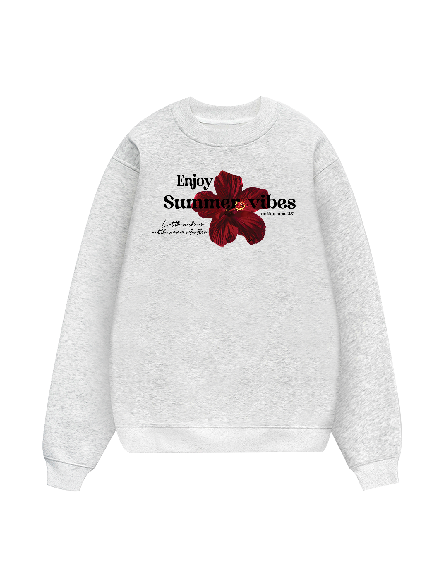Floral Enjoy Summer Sweater