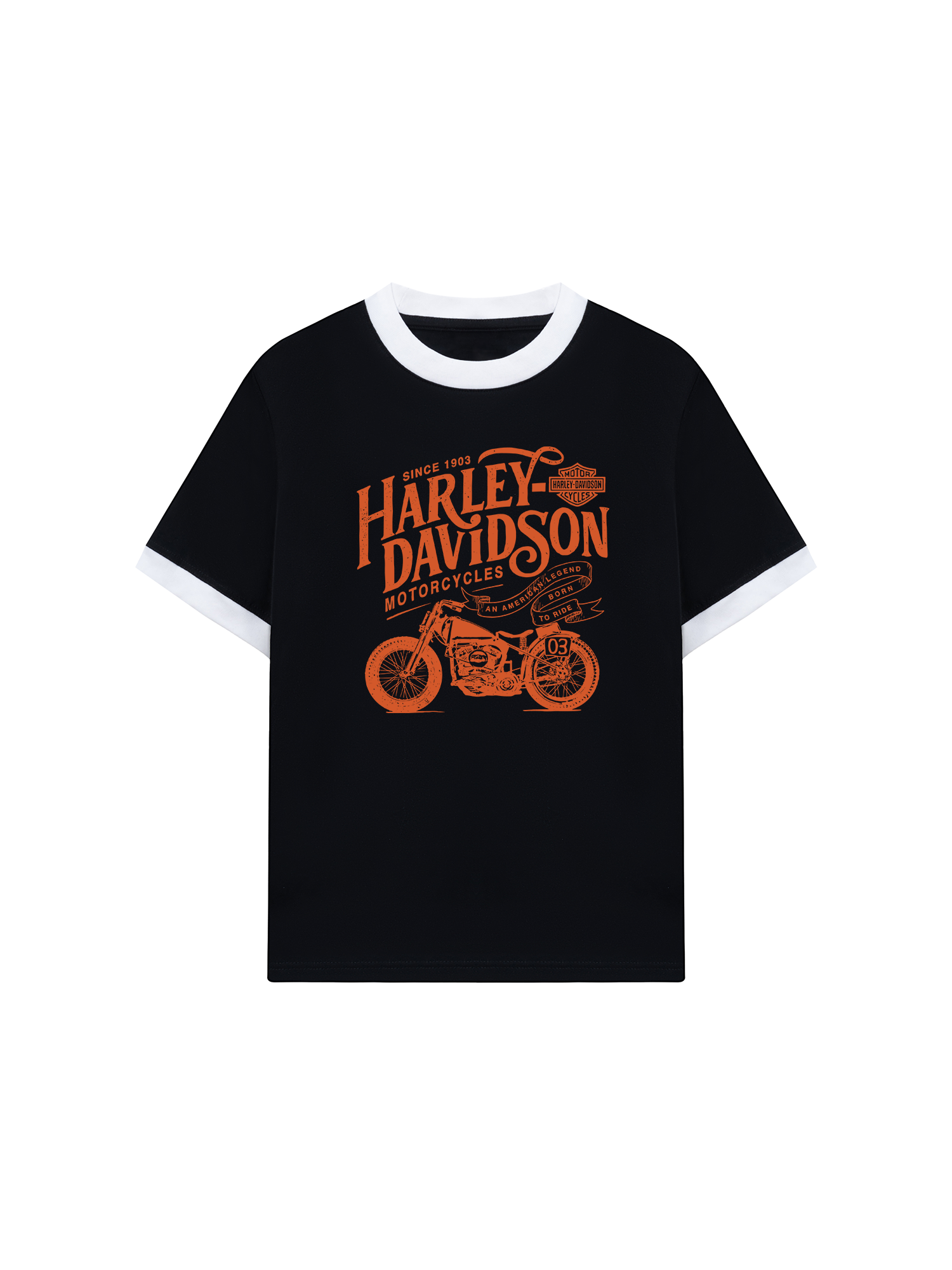 Áo Thun Ringer Relaxed Fit Motorcycles Harley Davidson