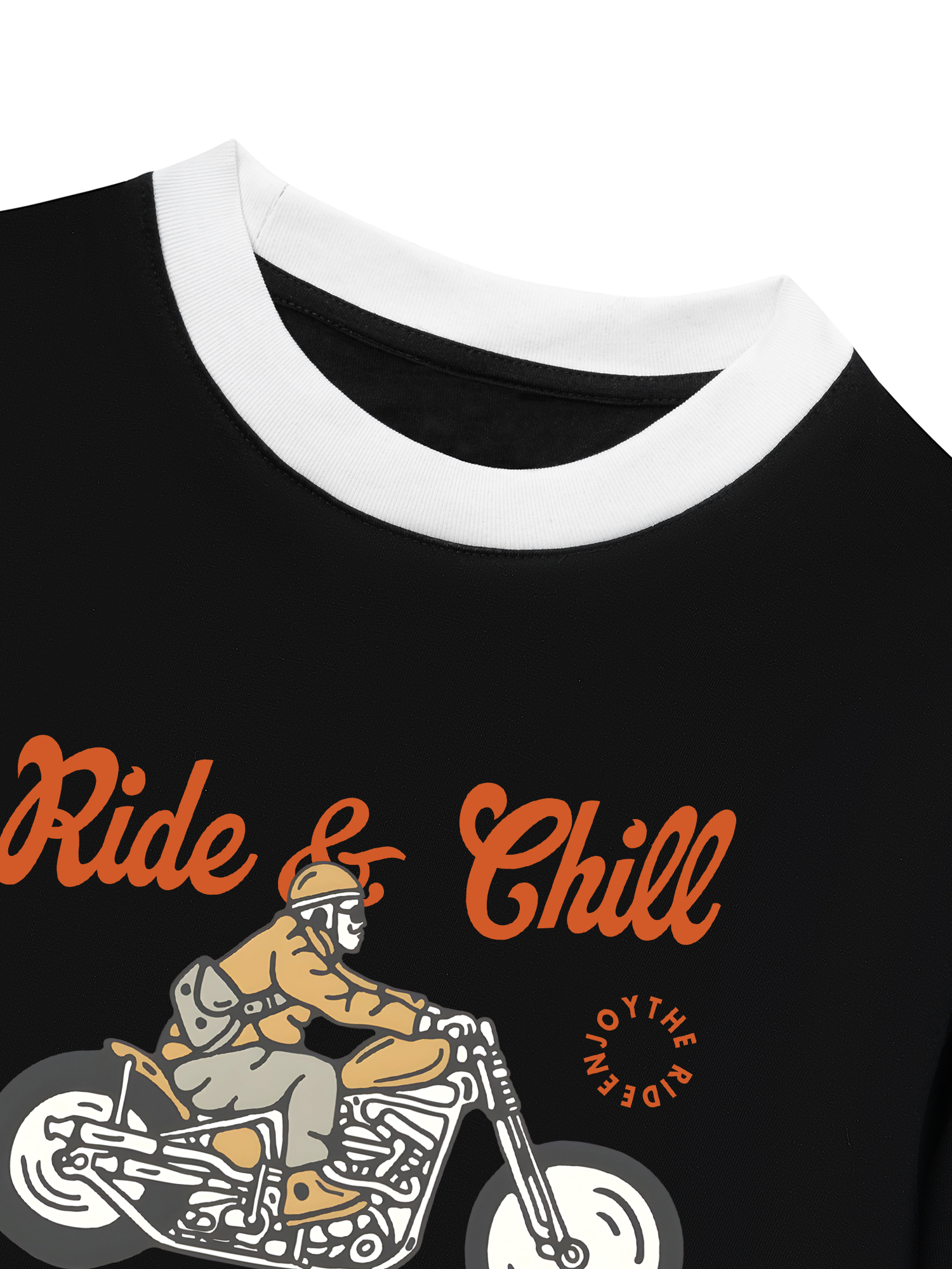 Áo Thun Ringer Relaxed Fit Ride & Chill