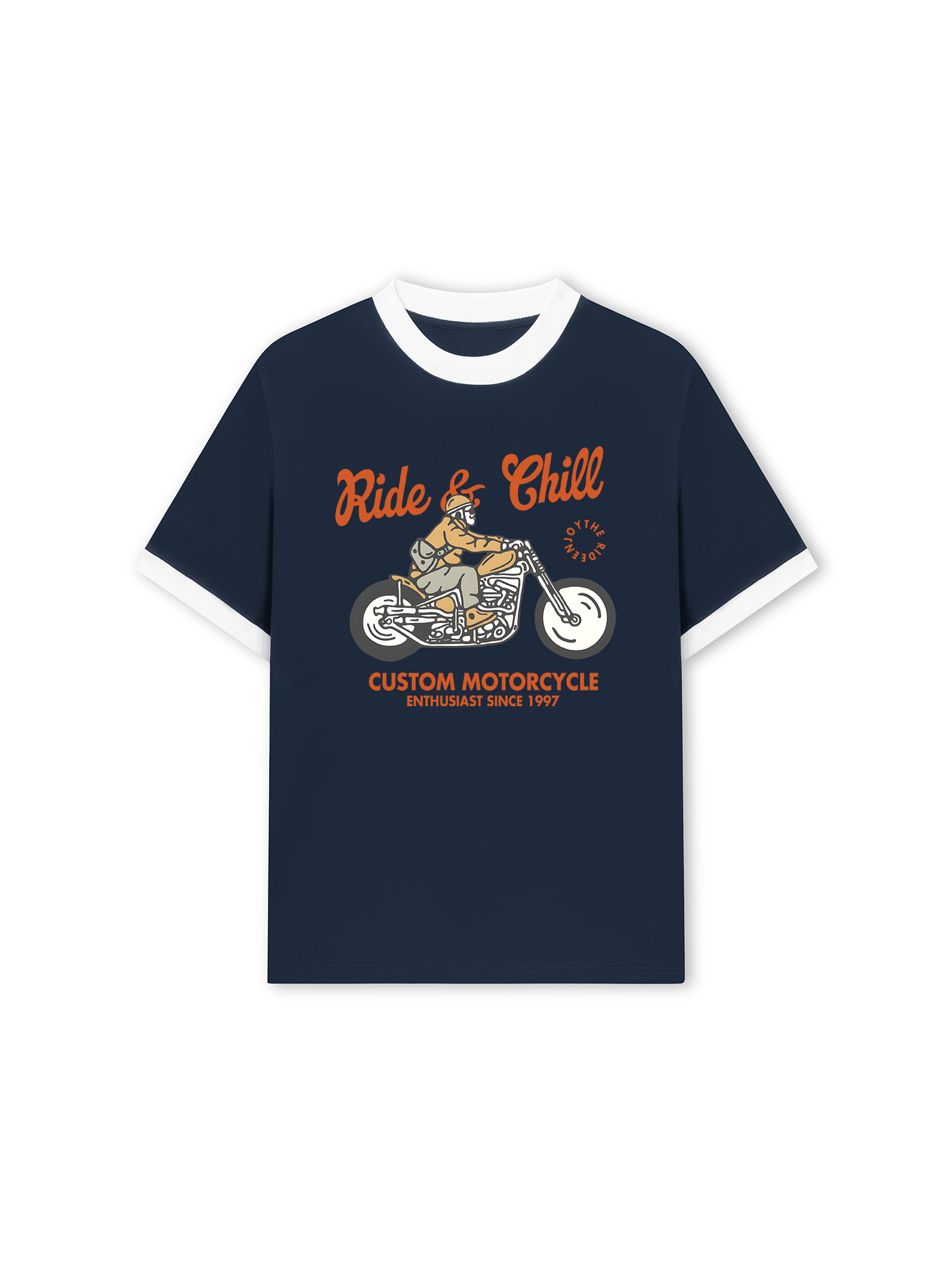 Áo Thun Ringer Relaxed Fit Ride & Chill