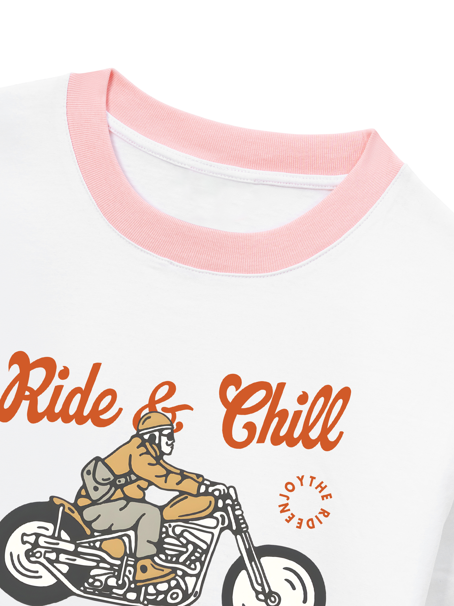 Áo Thun Ringer Relaxed Fit Ride & Chill