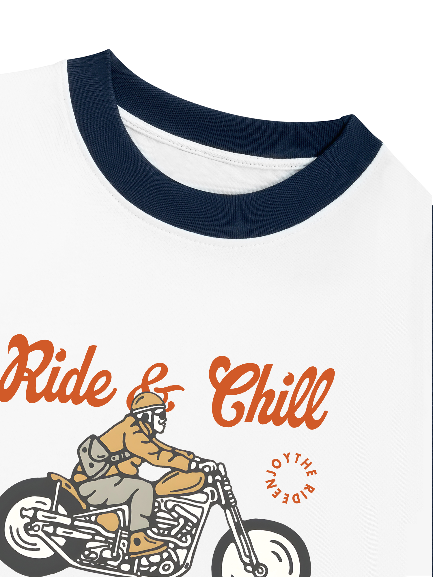 Áo Thun Ringer Relaxed Fit Ride & Chill