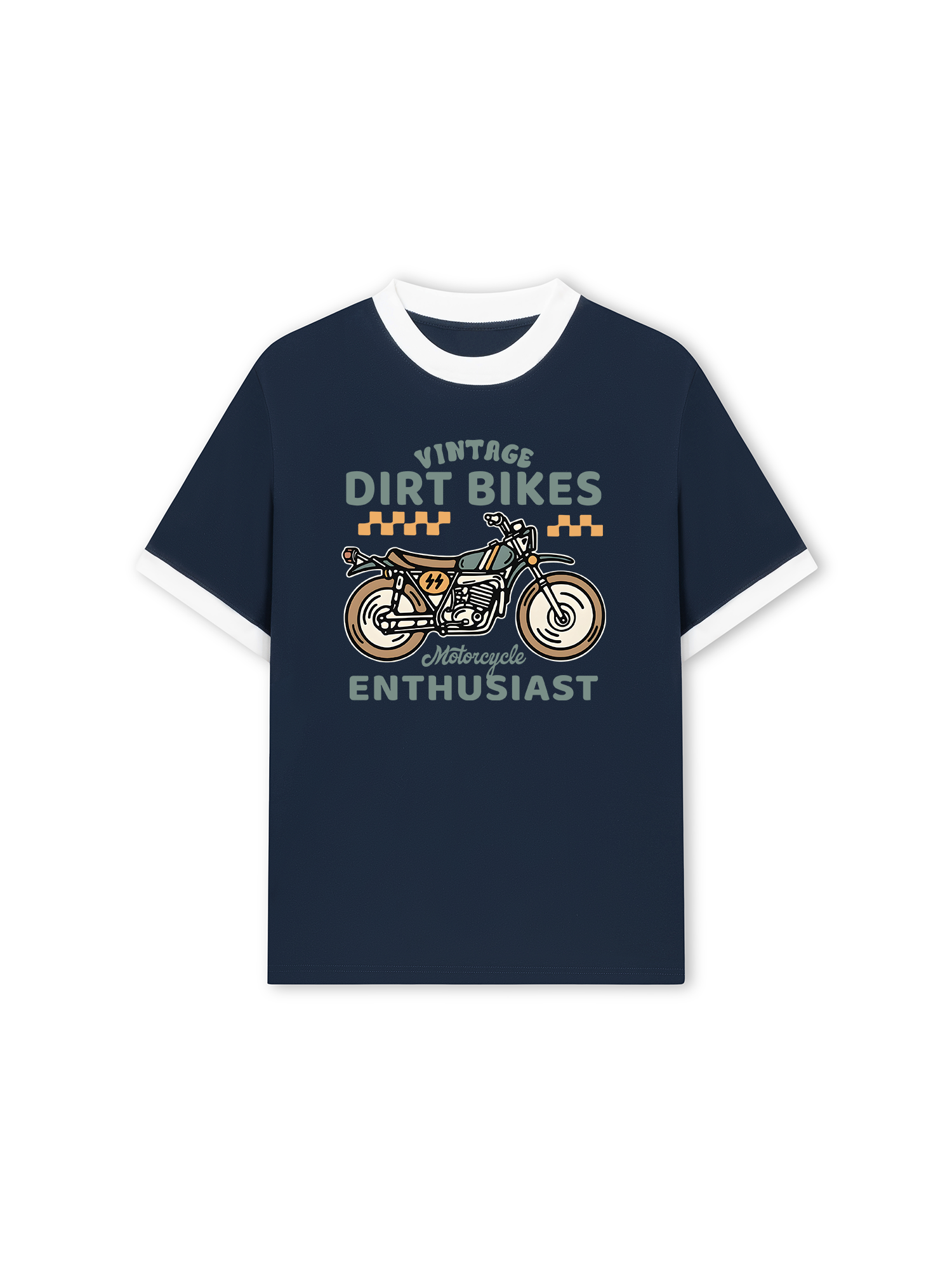 Áo Thun Ringer Relaxed Fit Vintage Dirt Bike
