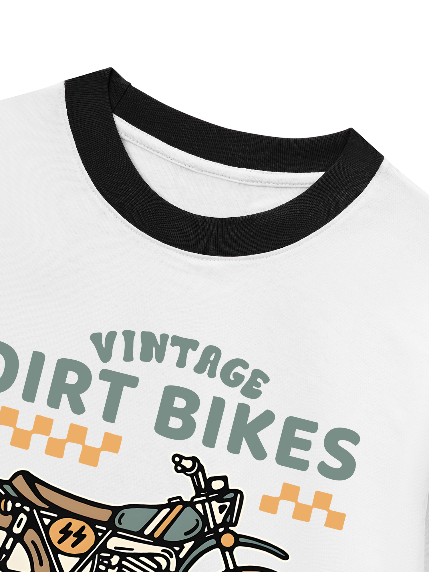 Áo Thun Ringer Relaxed Fit Vintage Dirt Bike