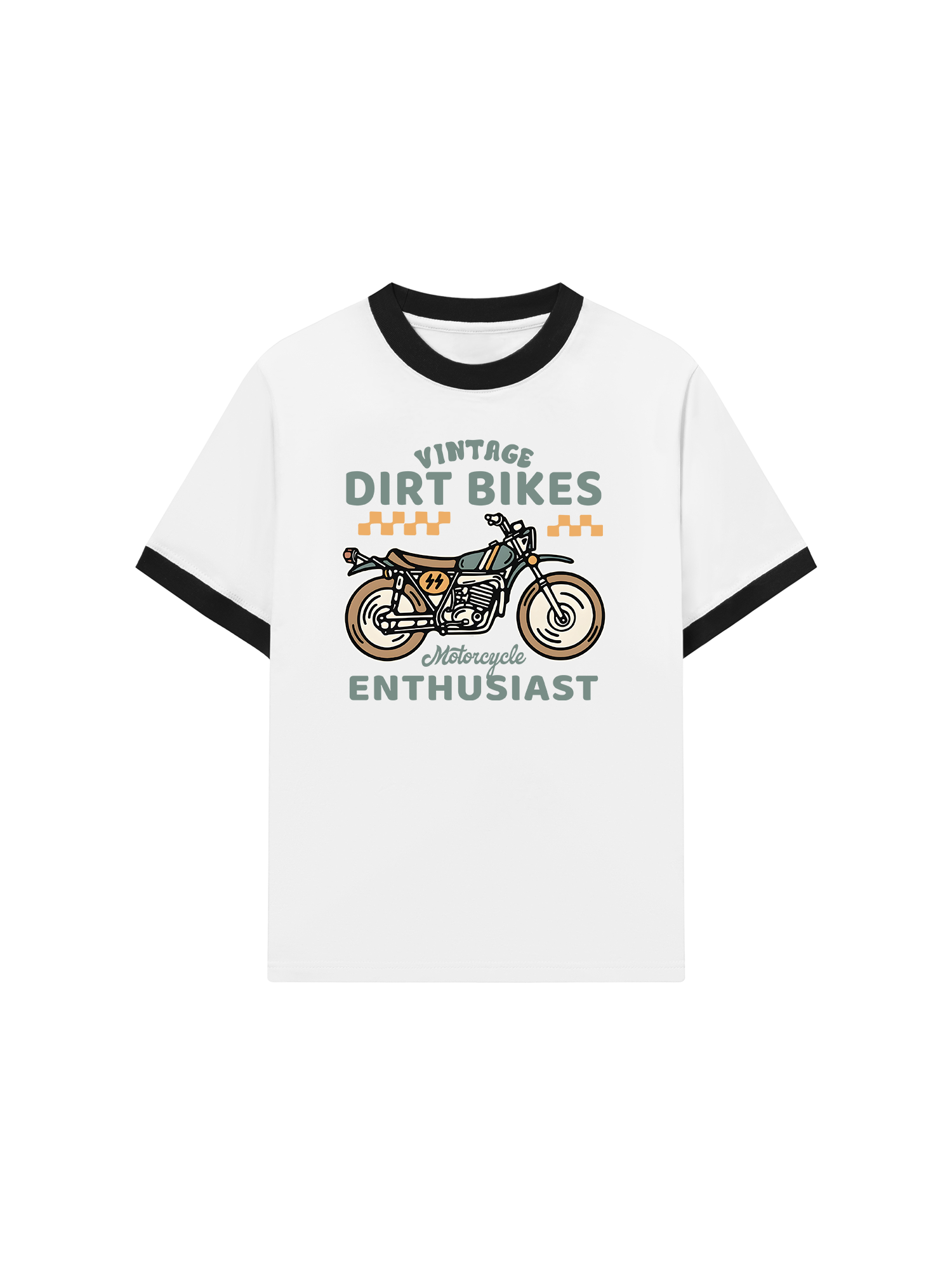 Áo Thun Ringer Relaxed Fit Vintage Dirt Bike