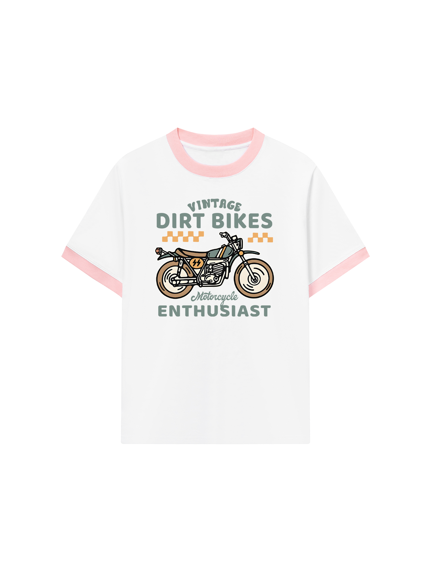 Áo Thun Ringer Relaxed Fit Vintage Dirt Bike