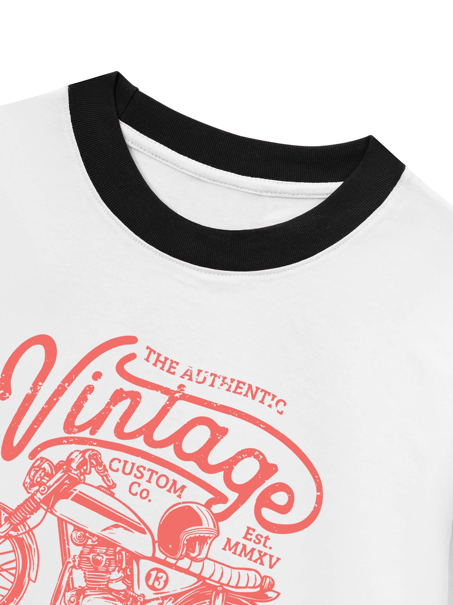 Áo Thun Ringer Relaxed Fit The Authenic Motorcycle