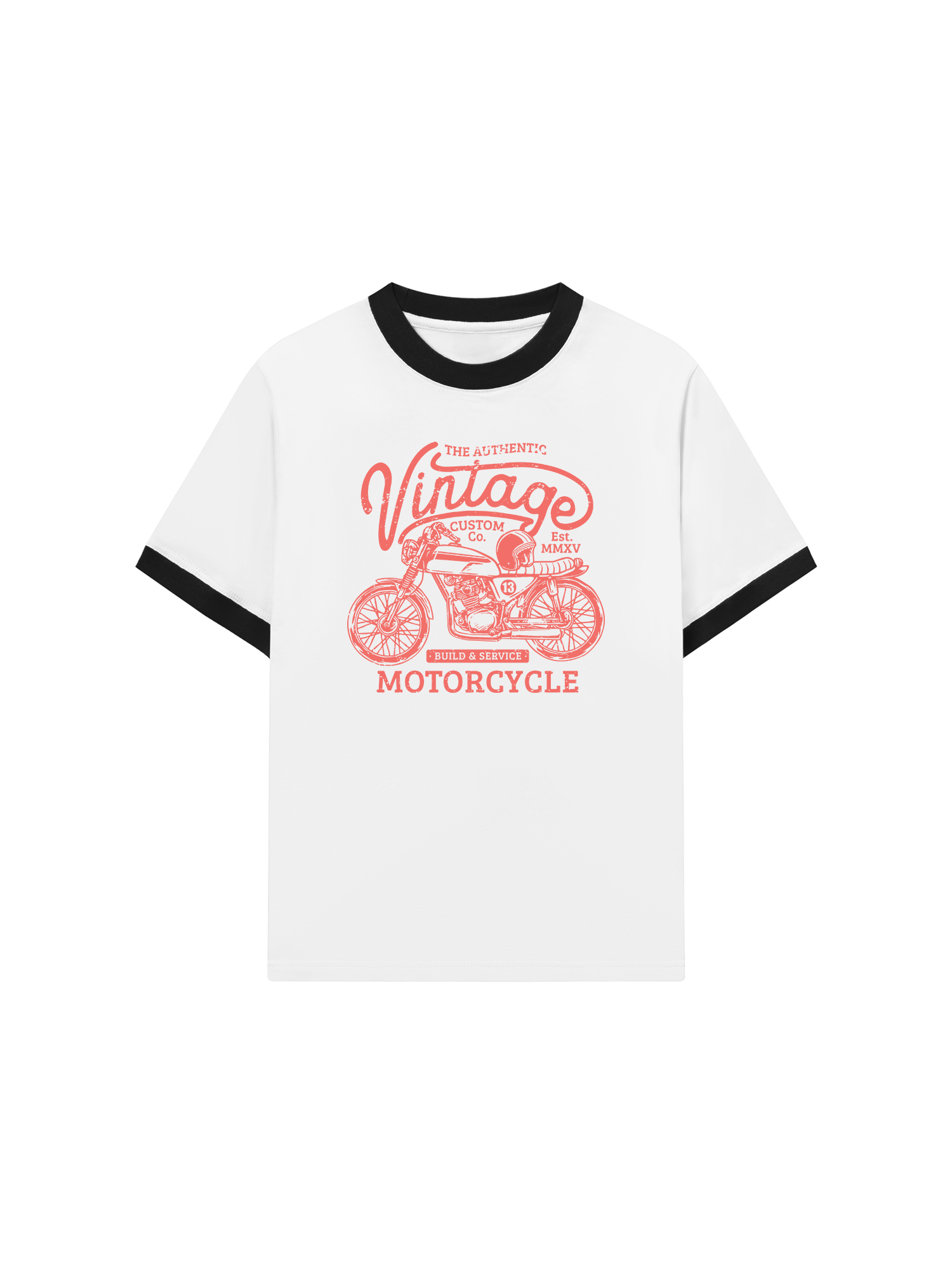 Áo Thun Ringer Relaxed Fit The Authenic Motorcycle