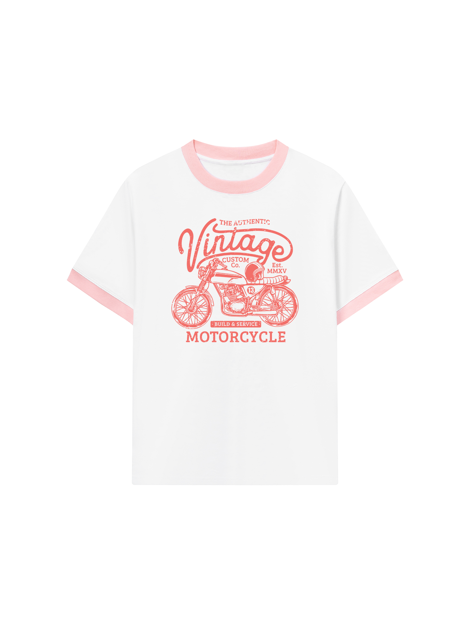 Áo Thun Ringer Relaxed Fit The Authenic Motorcycle
