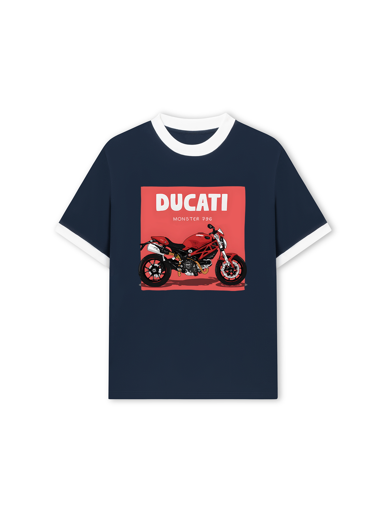 Áo Thun Ringer Relaxed Fit Ducati Monster 796
