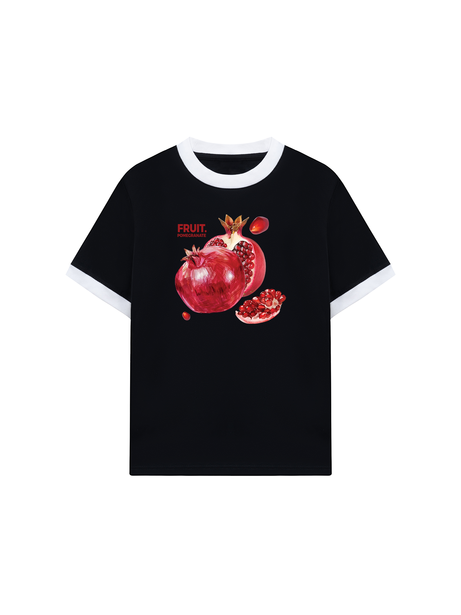 Áo Thun Ringer Relaxed Fit Tropical Pomegranate
