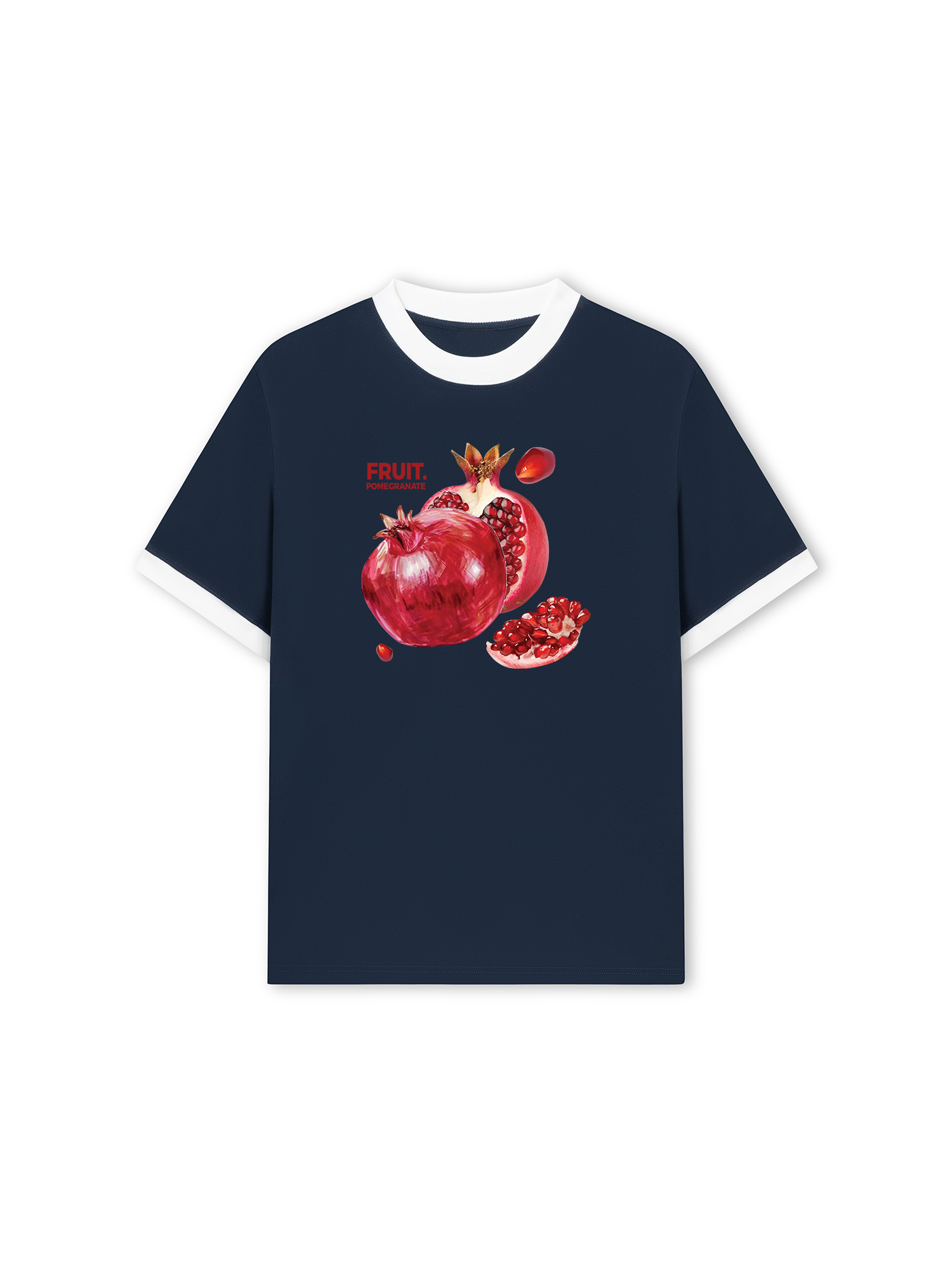 Áo Thun Ringer Relaxed Fit Tropical Pomegranate