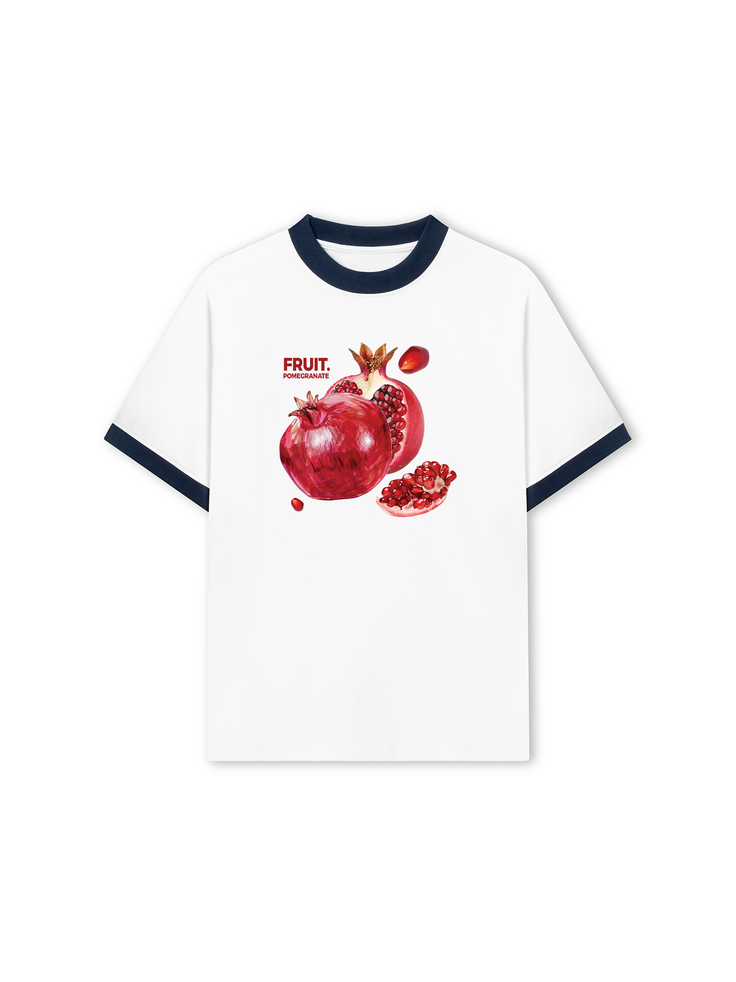 Áo Thun Ringer Relaxed Fit Tropical Pomegranate
