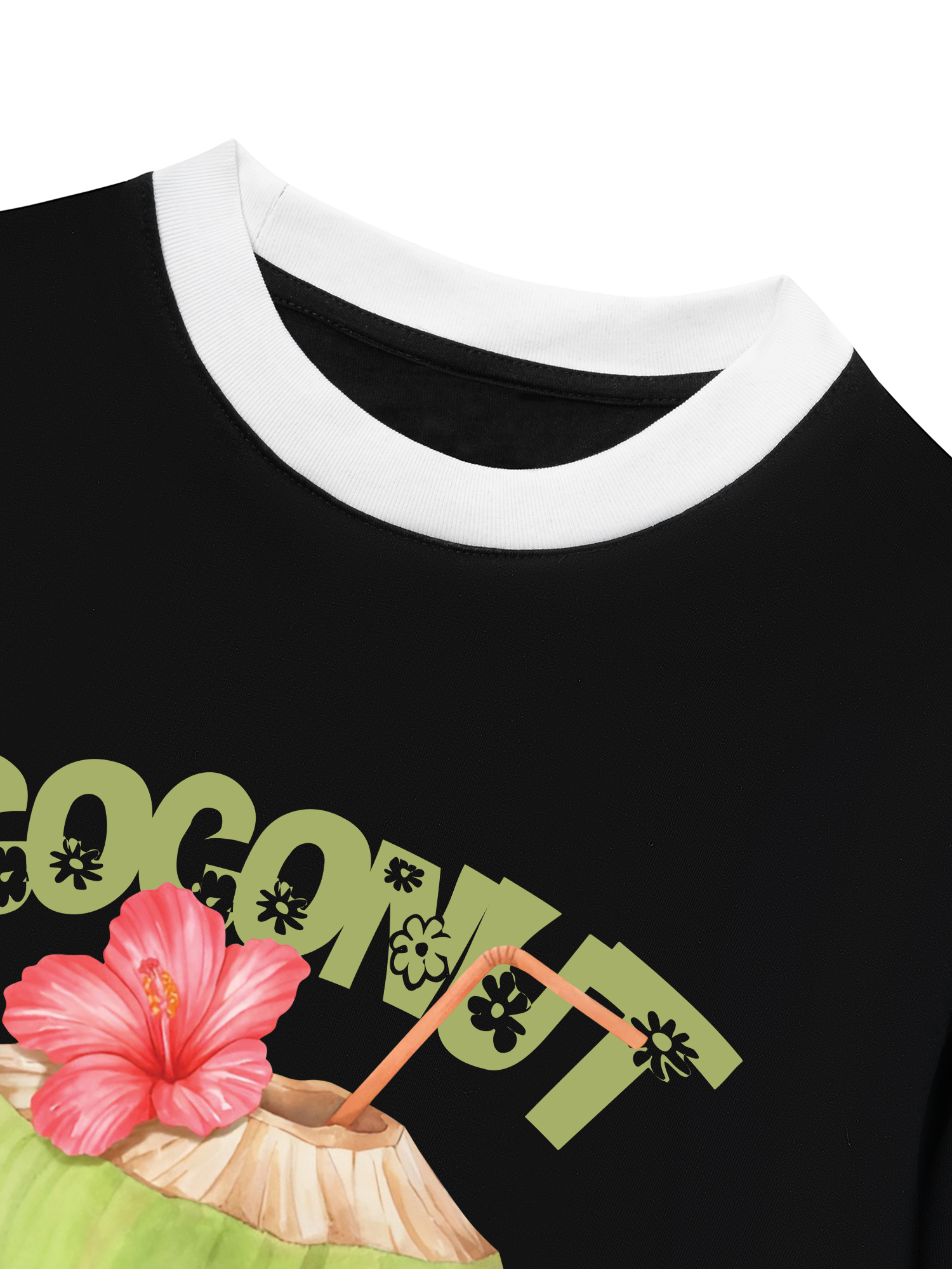 Áo Thun Ringer Relaxed Fit Tropical Coconut