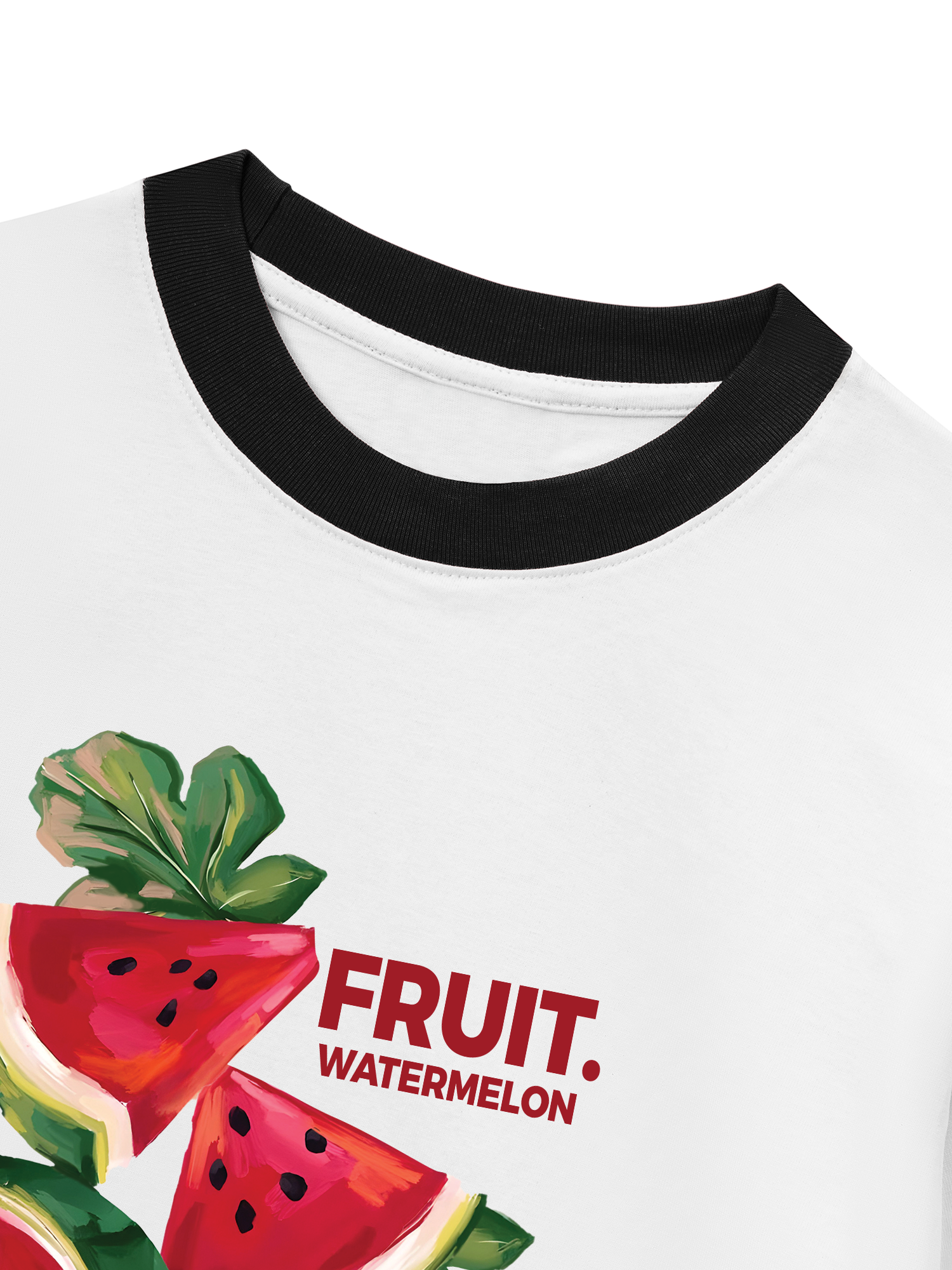 Áo Thun Ringer Relaxed Fit Tropical Watermelon
