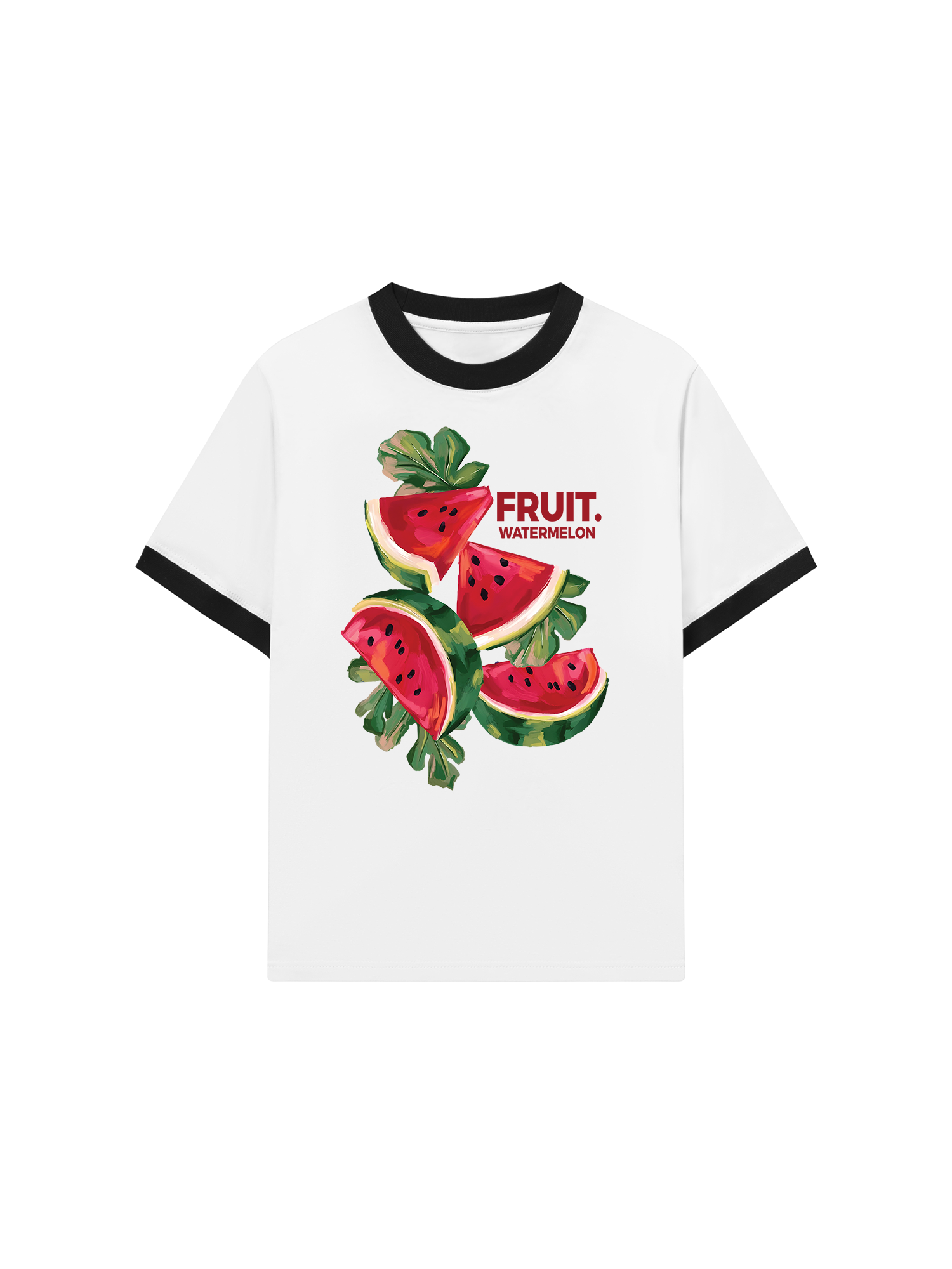 Áo Thun Ringer Relaxed Fit Tropical Watermelon