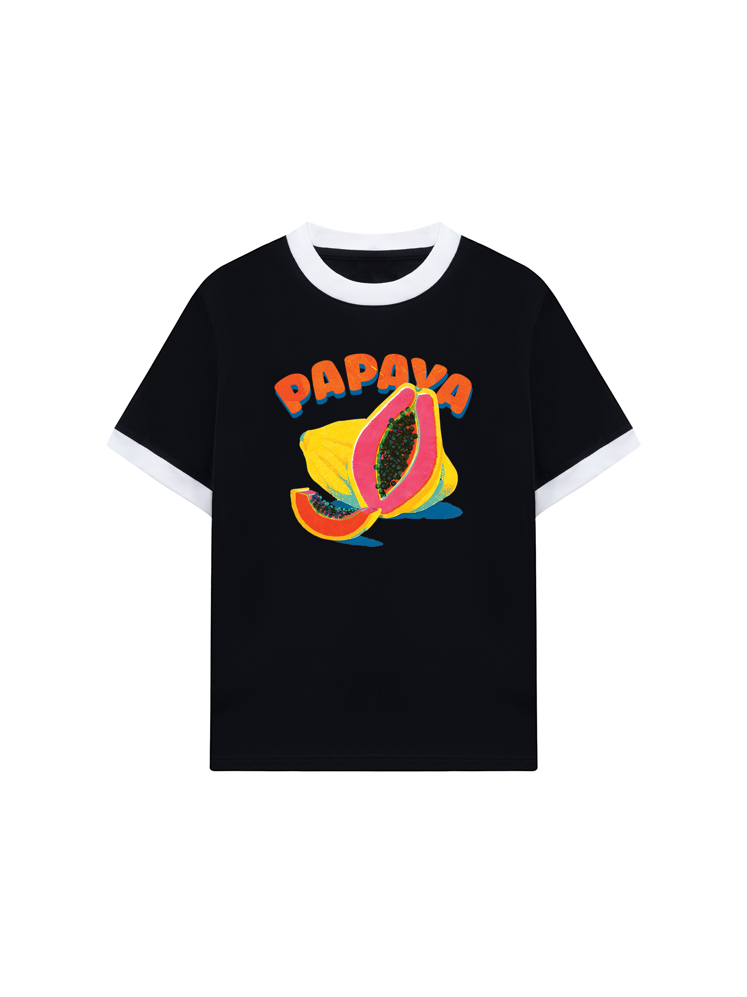 Áo Thun Ringer Relaxed Fit Tropical Papaya