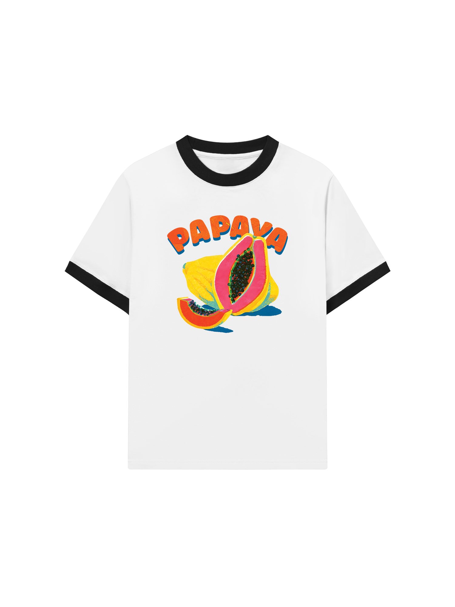 Áo Thun Ringer Relaxed Fit Tropical Papaya