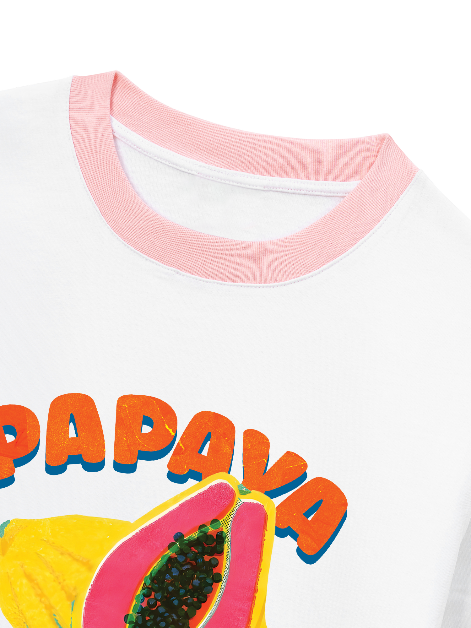 Áo Thun Ringer Relaxed Fit Tropical Papaya