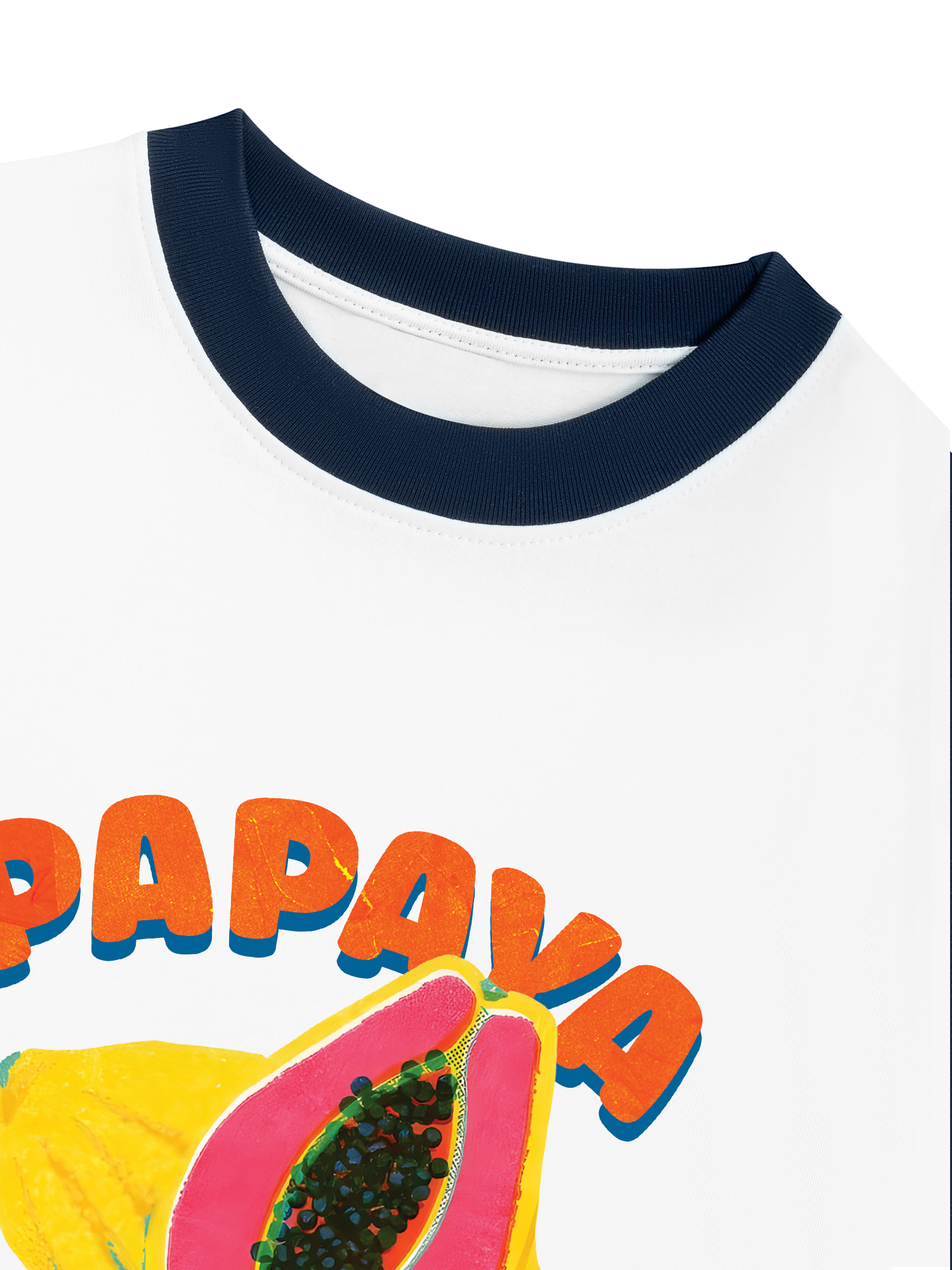 Áo Thun Ringer Relaxed Fit Tropical Papaya