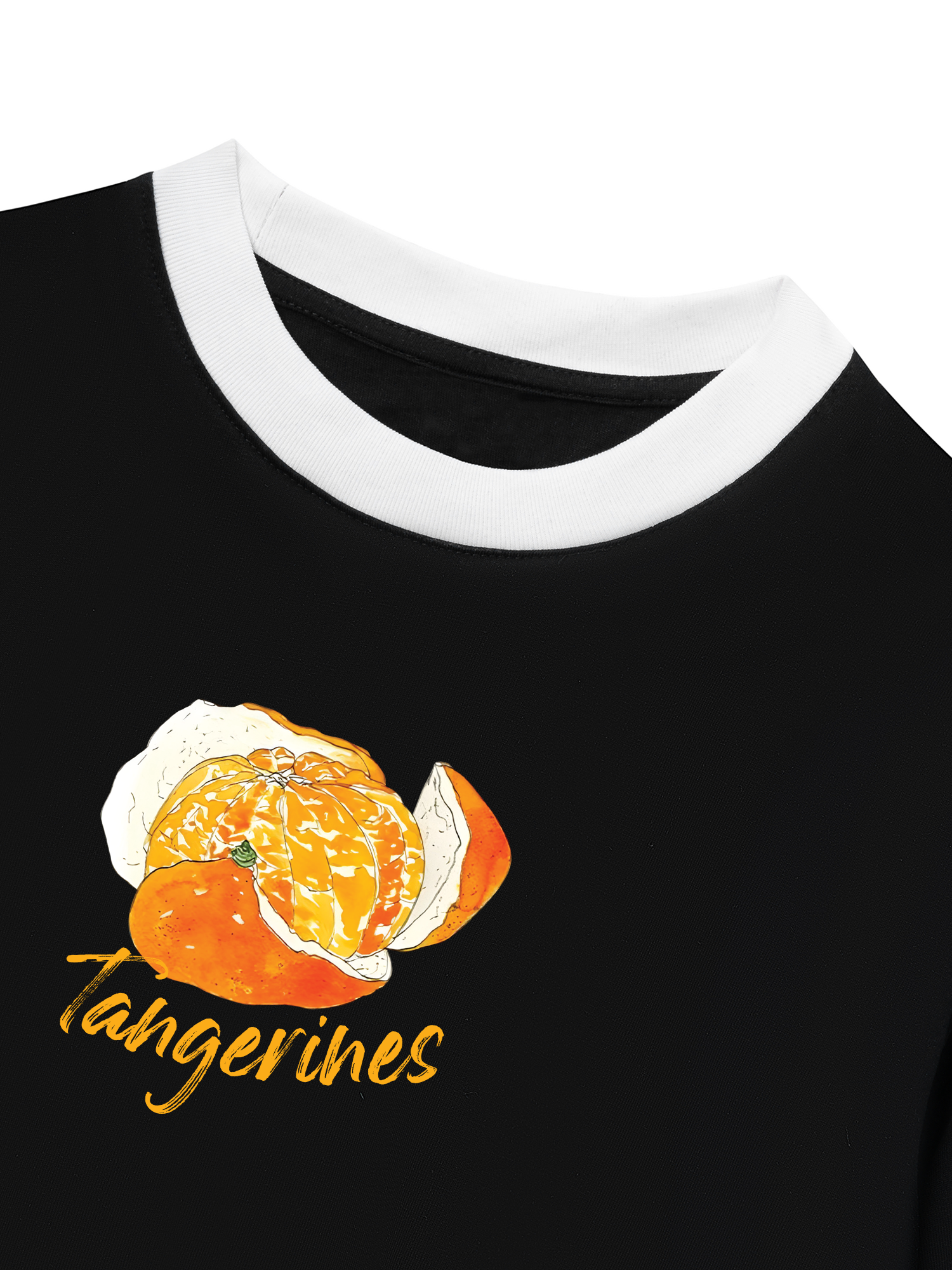Áo Thun Ringer Relaxed Fit When Life Gives You Tanerines
