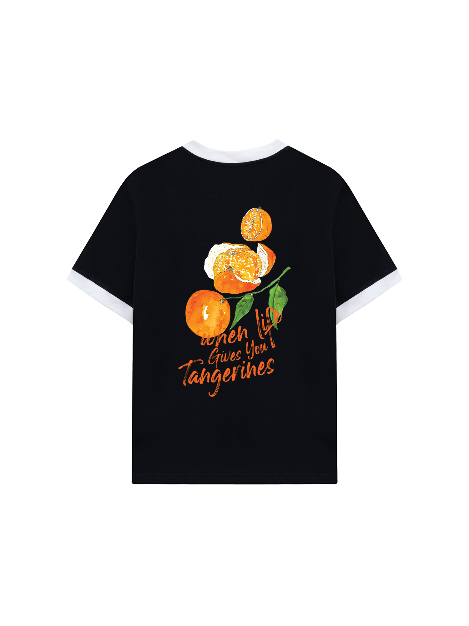 Áo Thun Ringer Relaxed Fit When Life Gives You Tanerines