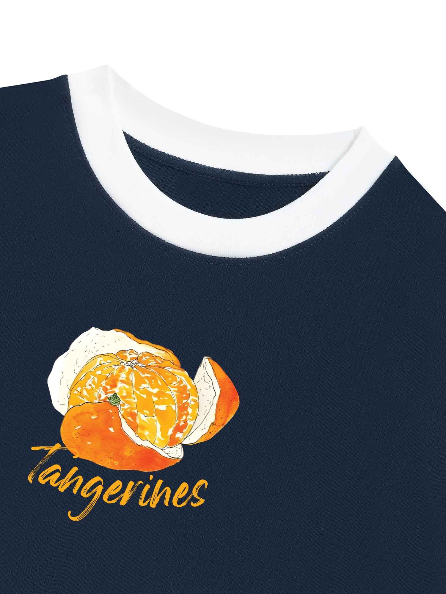 Áo Thun Ringer Relaxed Fit When Life Gives You Tanerines