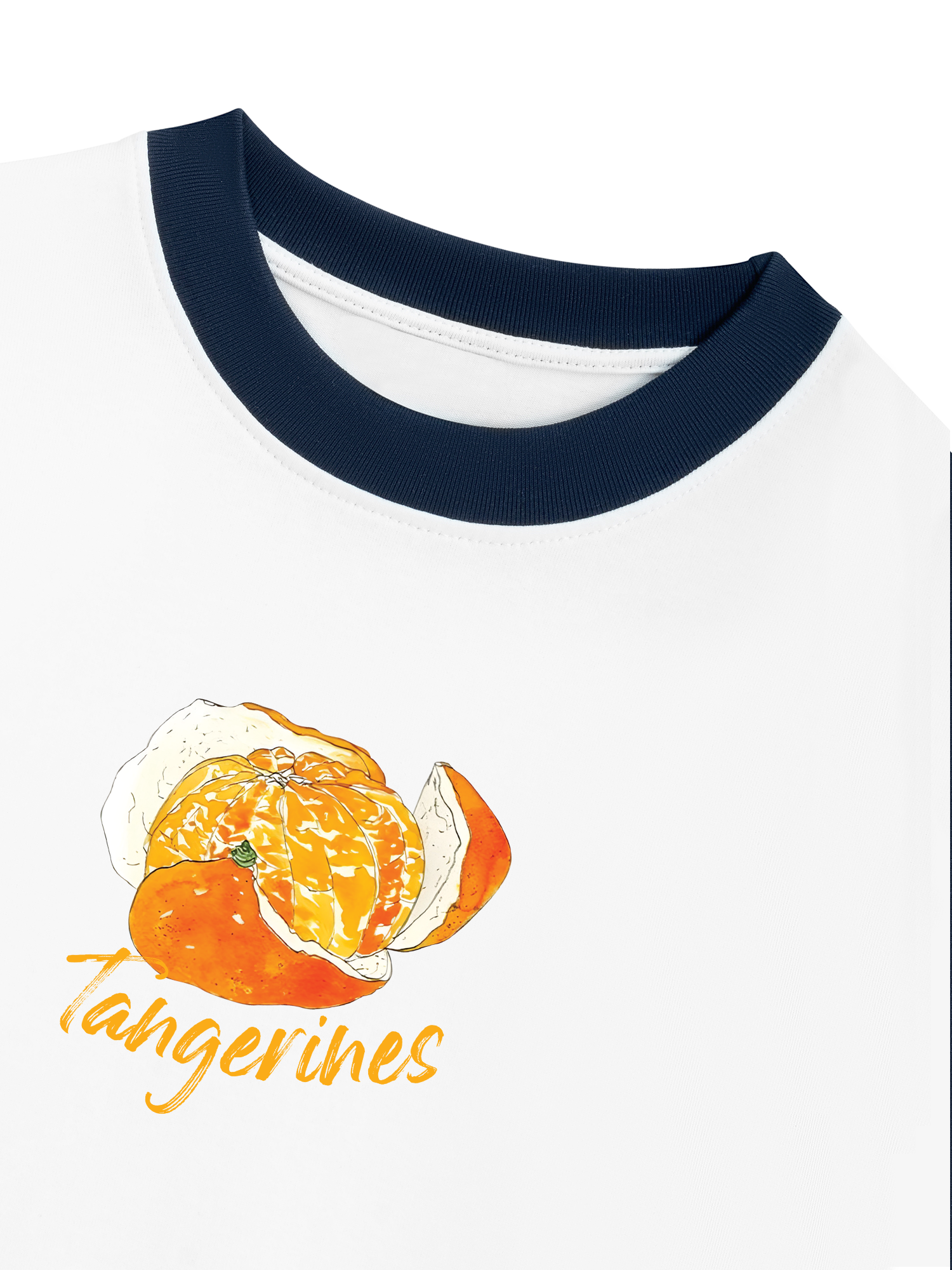 Áo Thun Ringer Relaxed Fit When Life Gives You Tanerines