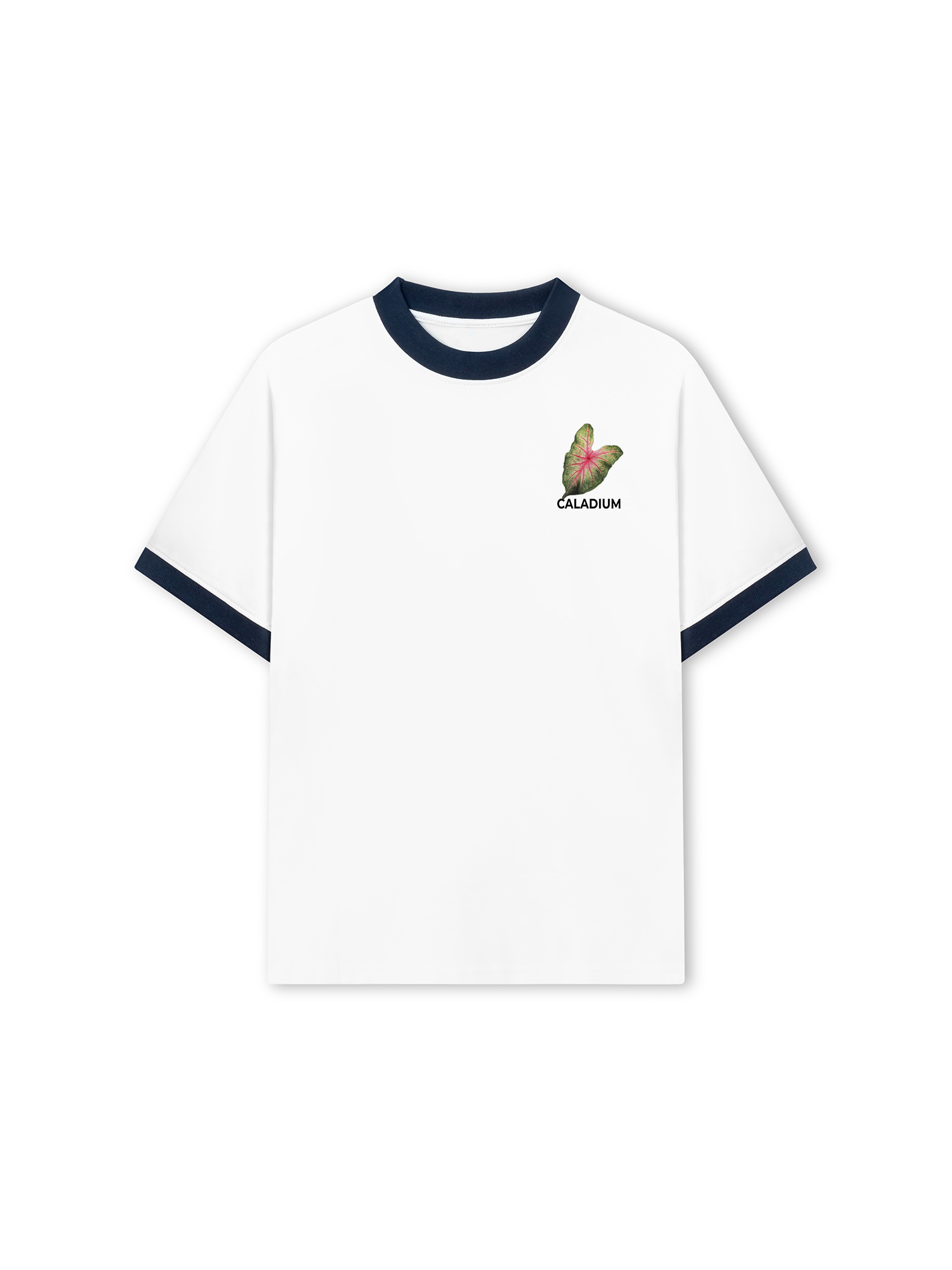 Áo Thun Ringer Relaxed Fit Tropical Leaf