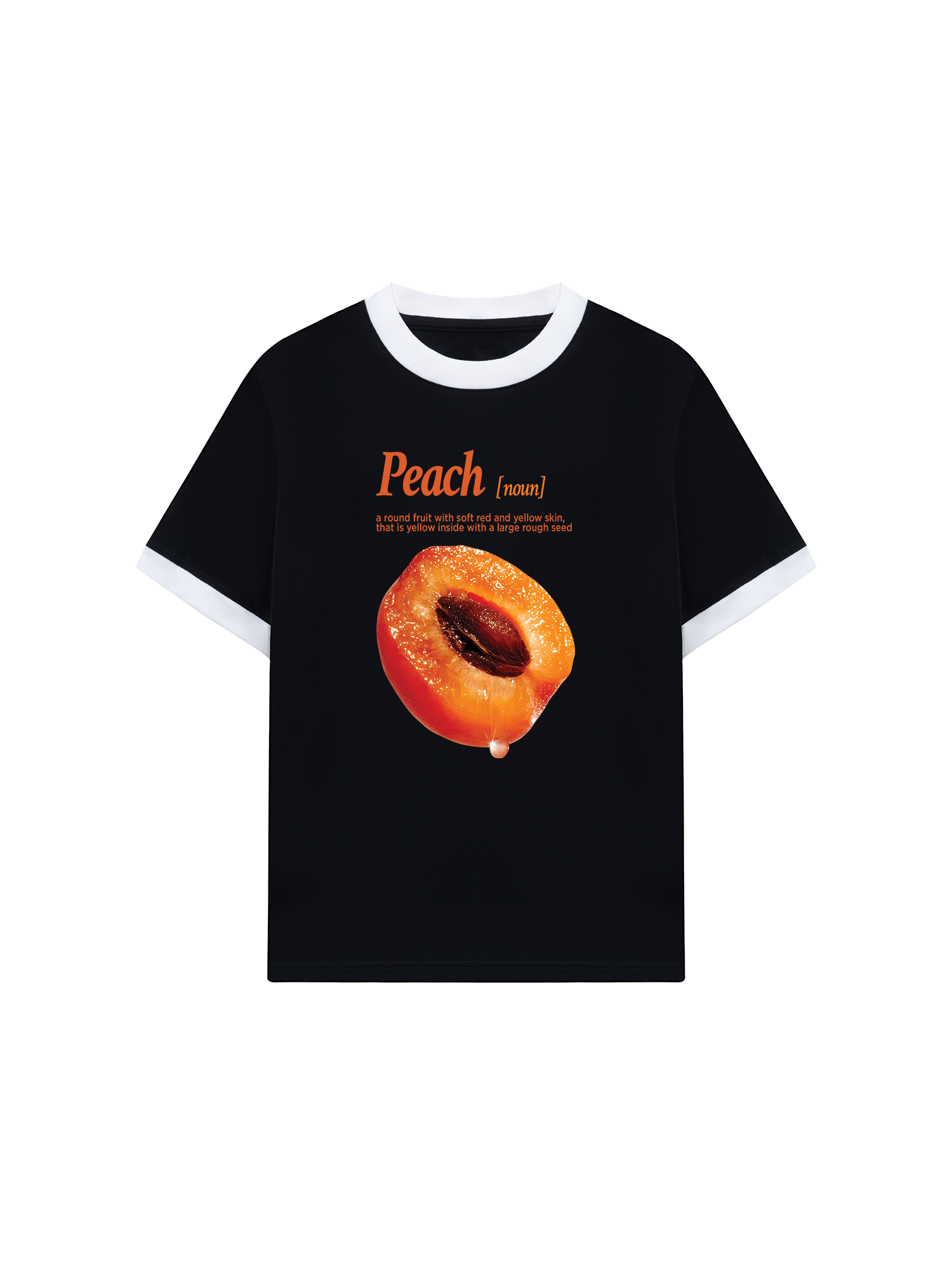 Áo Thun Ringer Relaxed Fit Tropical Peach