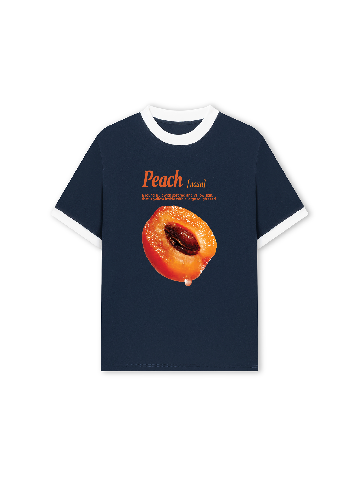 Áo Thun Ringer Relaxed Fit Tropical Peach