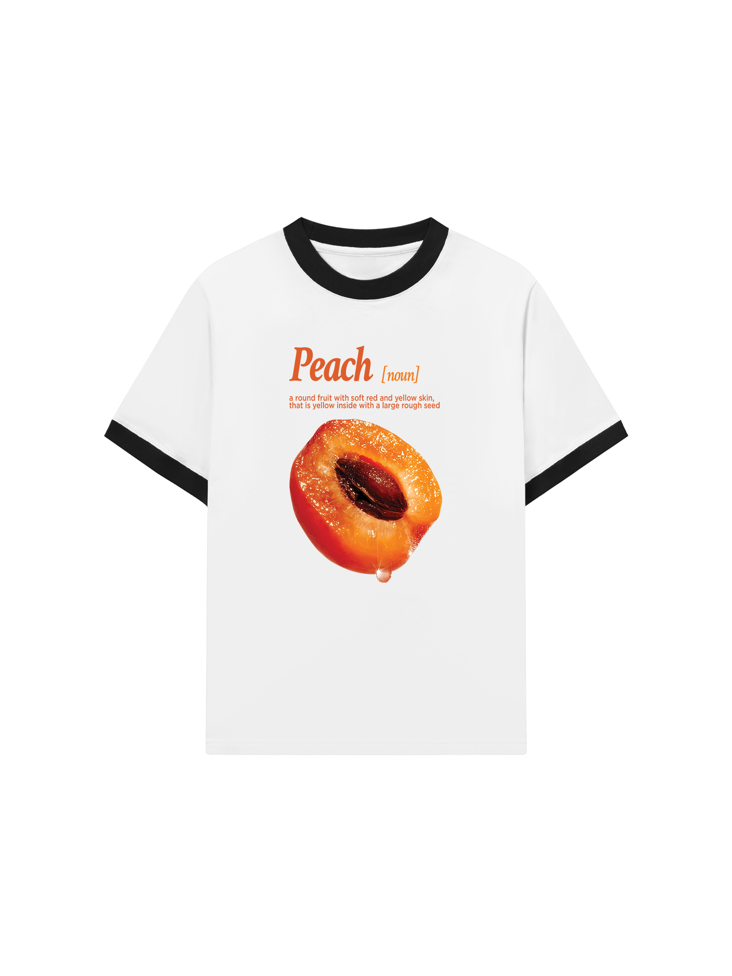 Áo Thun Ringer Relaxed Fit Tropical Peach