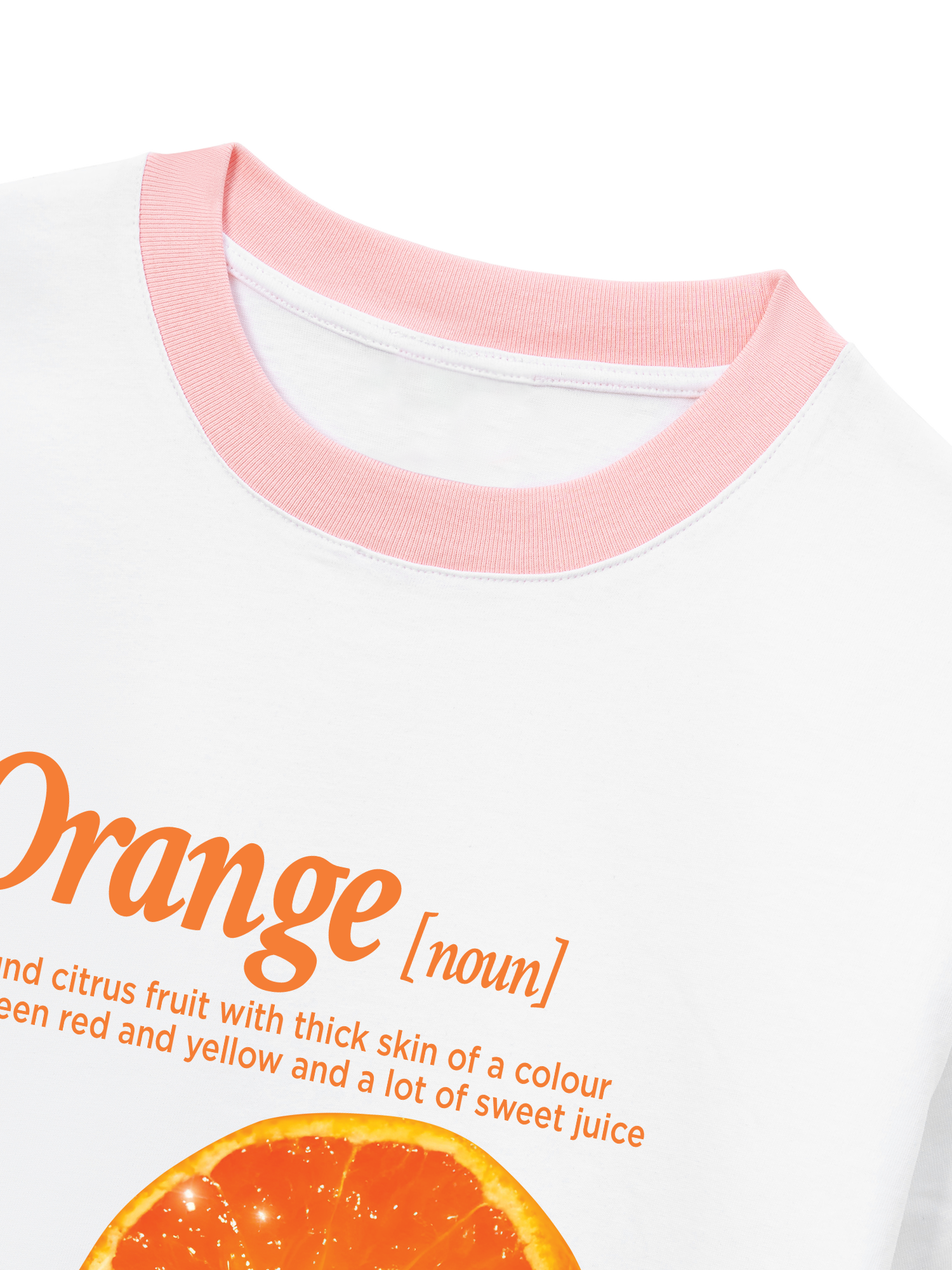 Áo Thun Ringer Relaxed Fit Tropical Orange
