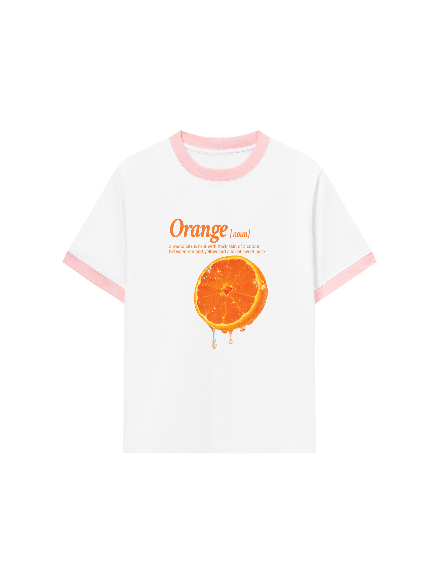 Áo Thun Ringer Relaxed Fit Tropical Orange